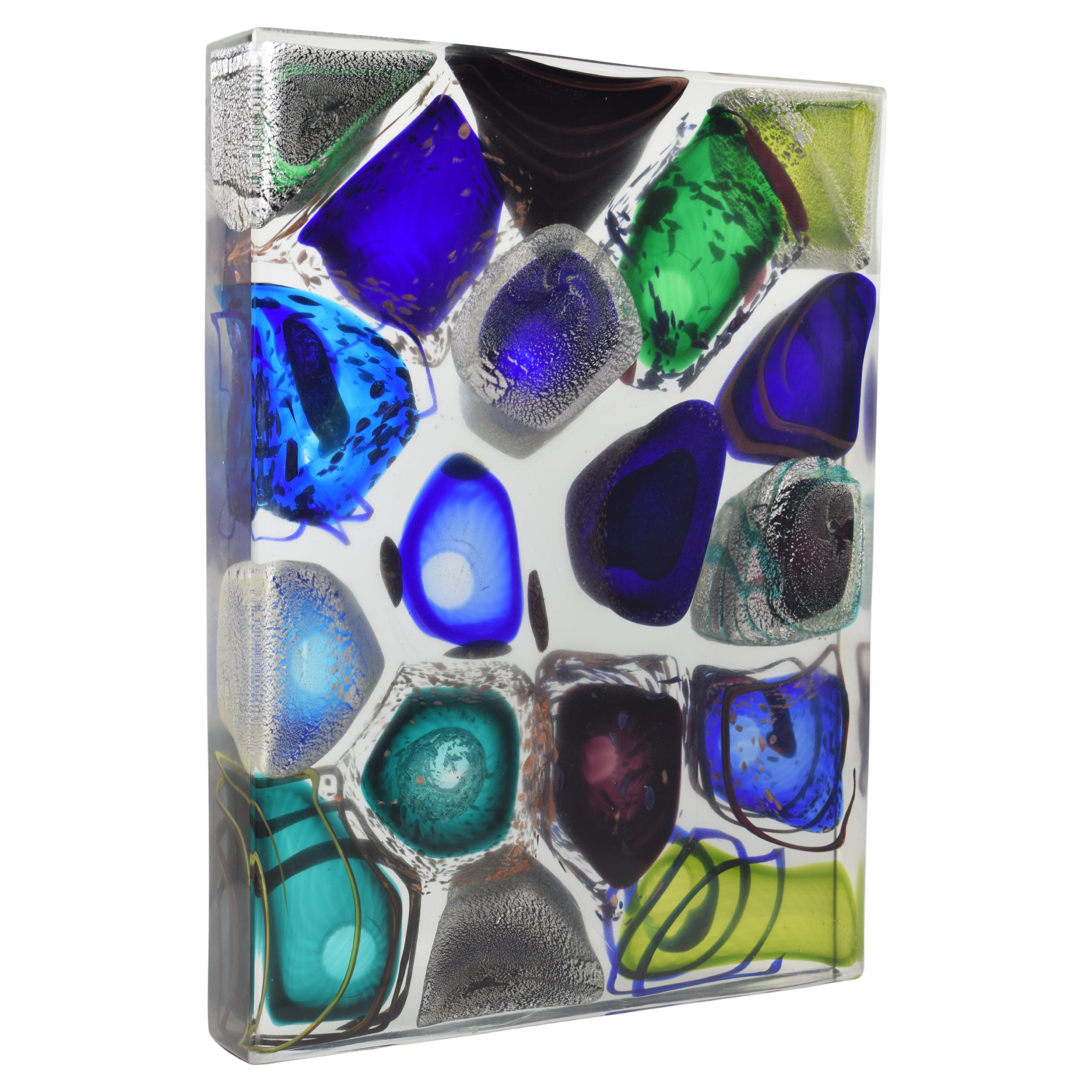 Abstract Sculptures Monolith Murano Glass For Sale