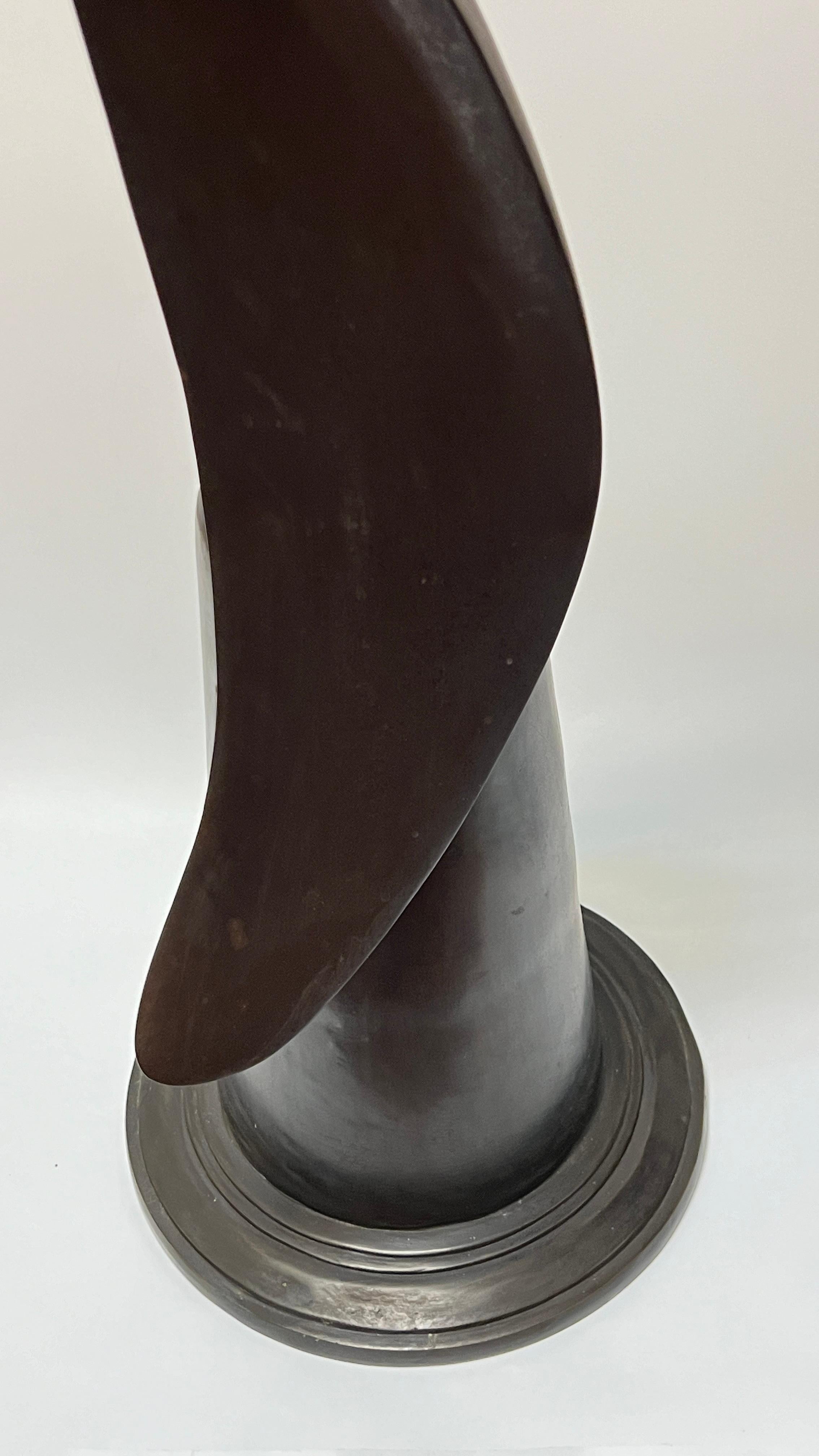 20th Century Abstract Seagull Bronze Sculpture by Hattakitkosol Somchai (1934-2000)