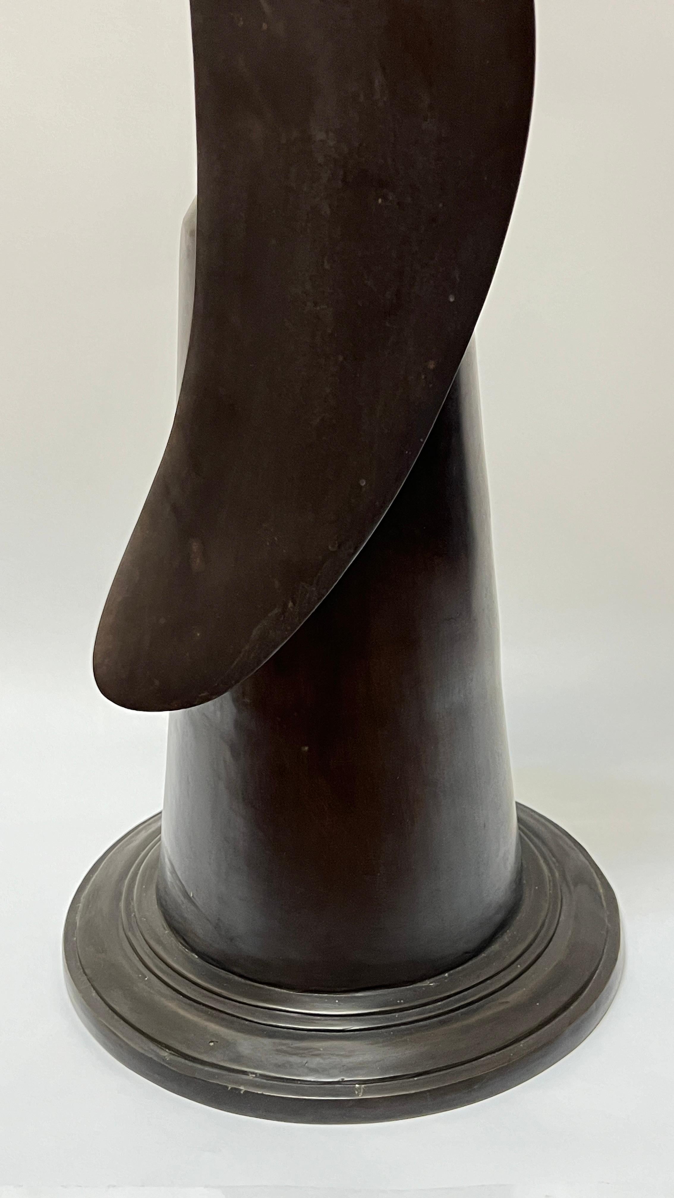 Abstract Seagull Bronze Sculpture by Hattakitkosol Somchai (1934-2000) 2