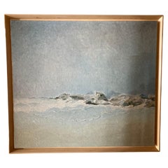 Vintage Abstract Seascape Painting