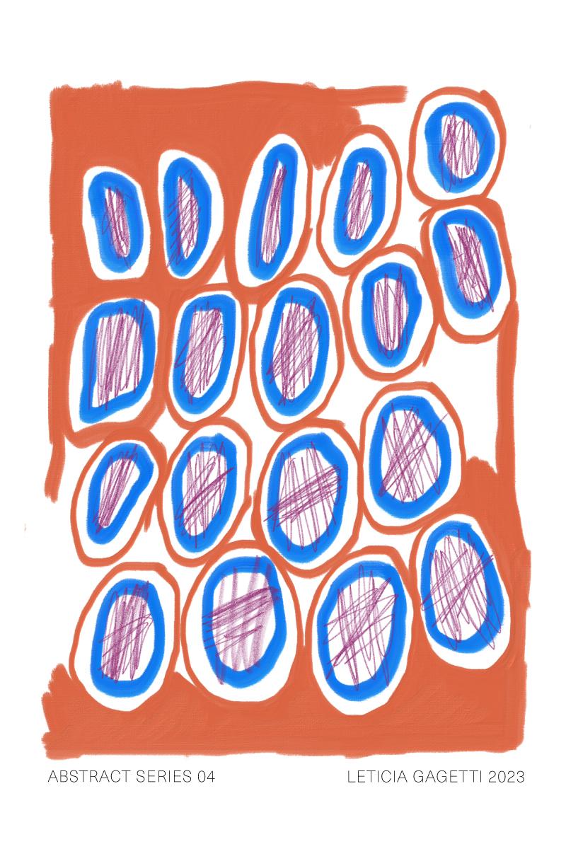 Abstract Series Wall Print by Leticia Gagetti #04 - Size A1 For Sale 1