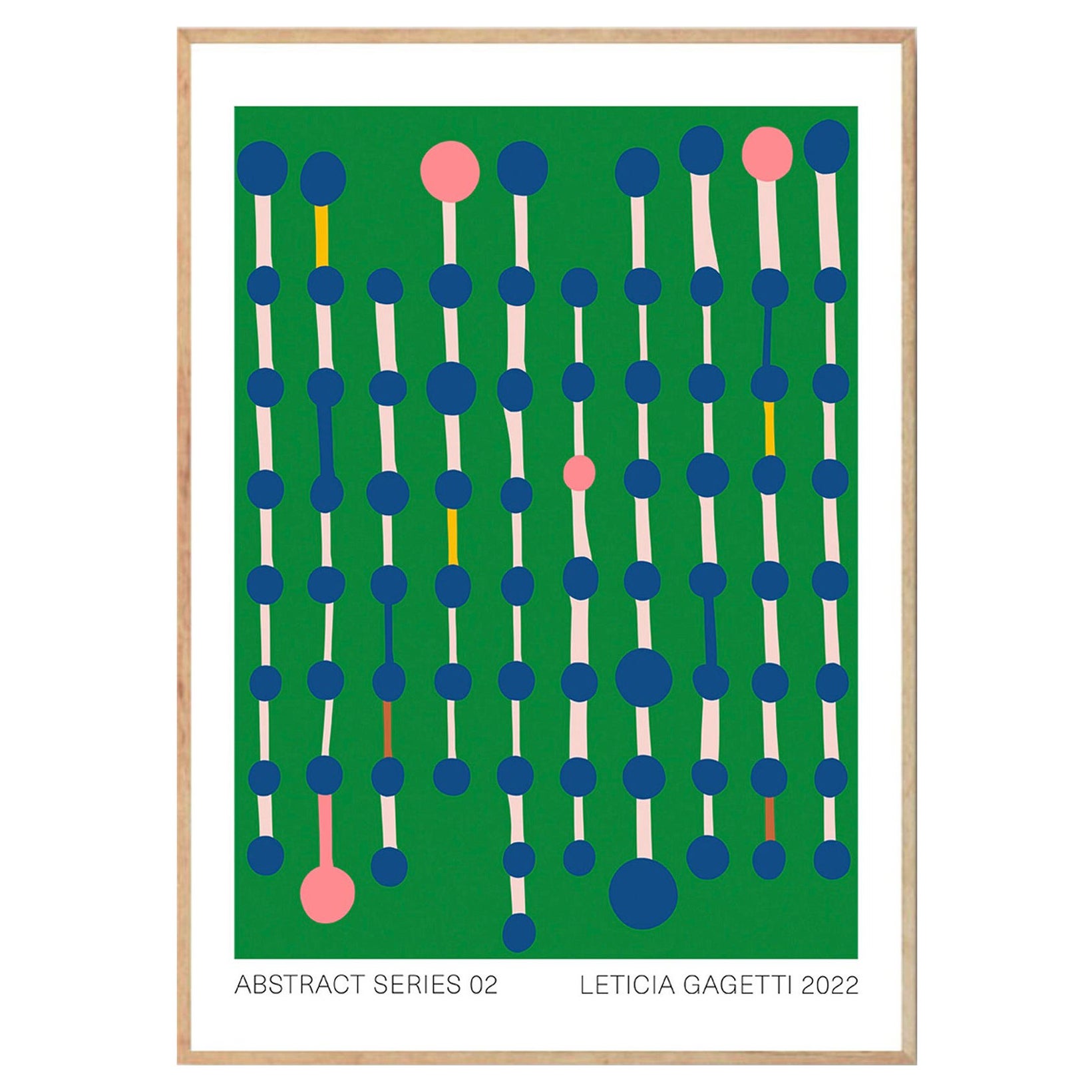 Impression d'art moderne abstrait de Leticia Gagetti n°02 - Taille A2
