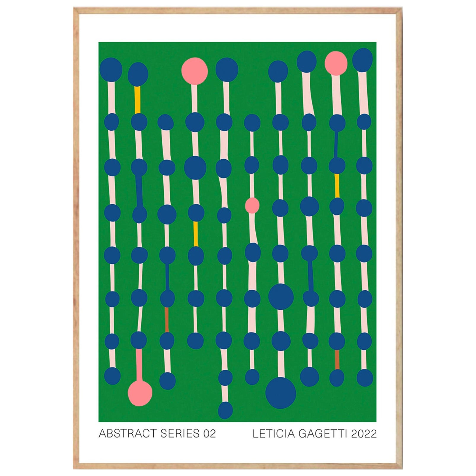 Impression d'art moderne abstrait de Leticia Gagetti n°02 - Taille A3