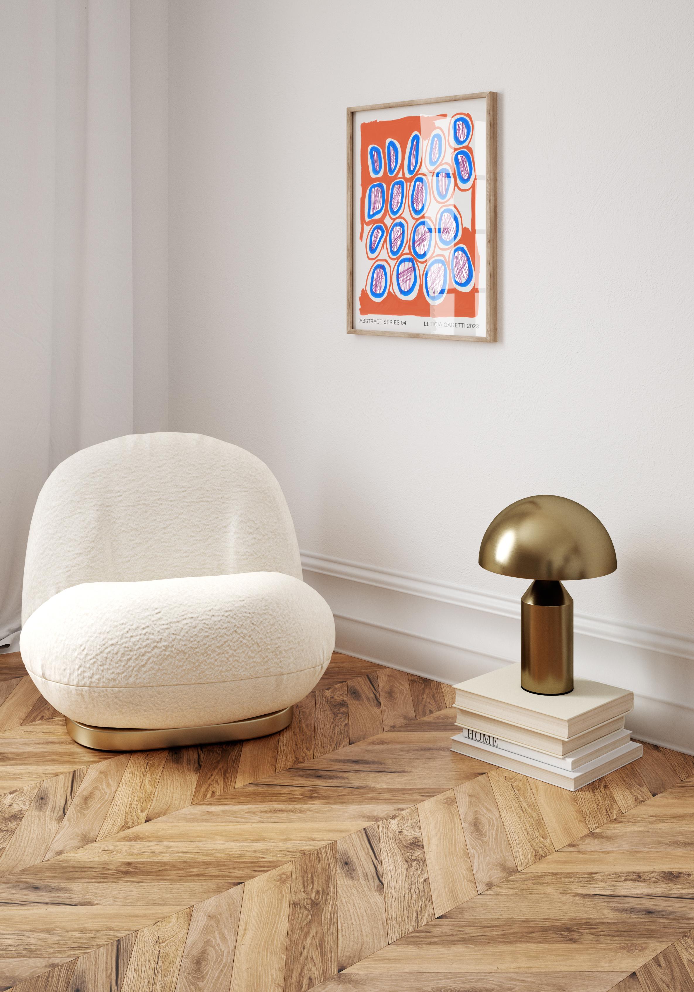 Moderne Impression murale abstraite de Leticia Gagetti n°04 - Taille A3 en vente