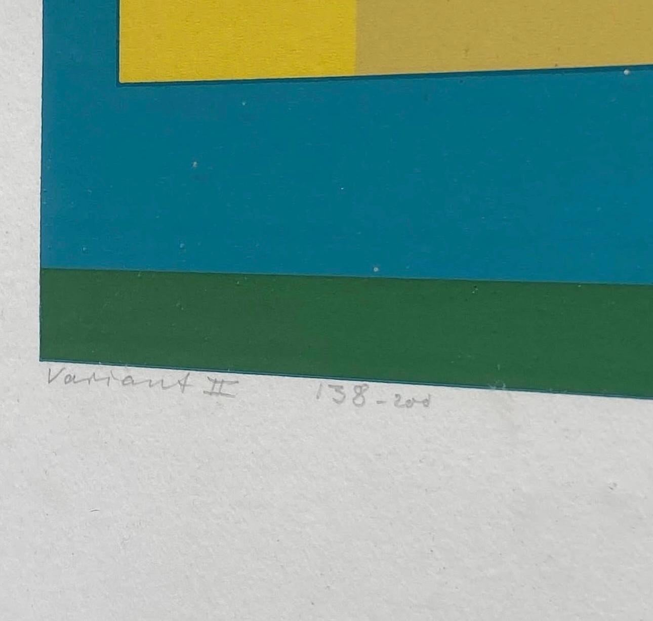 Abstract Serigraph Entitled 