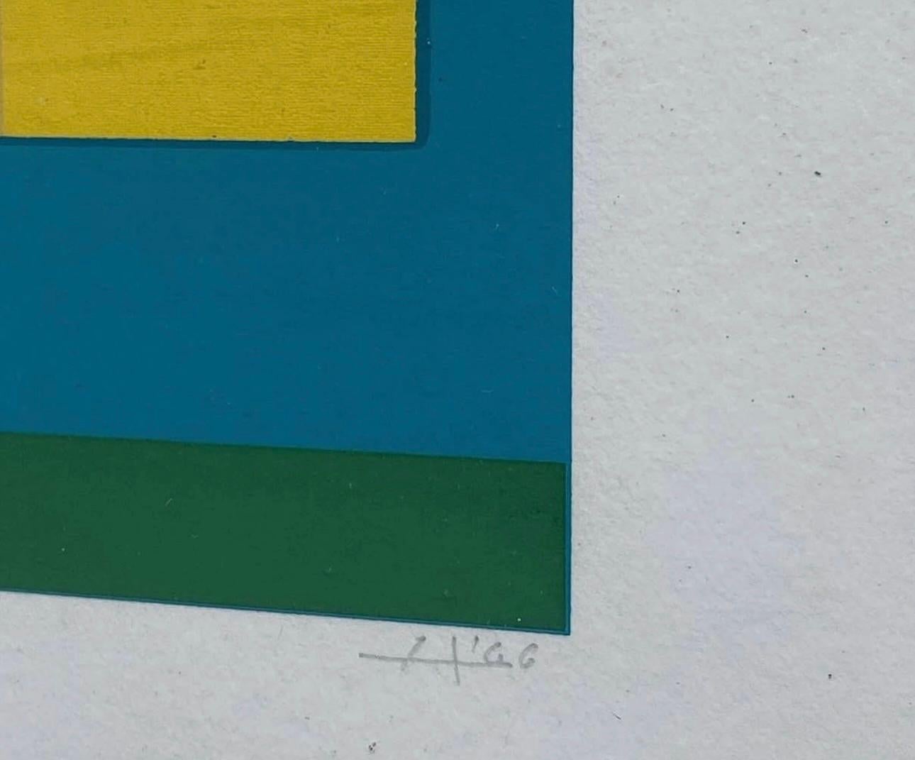 Mid-20th Century Abstract Serigraph Entitled 