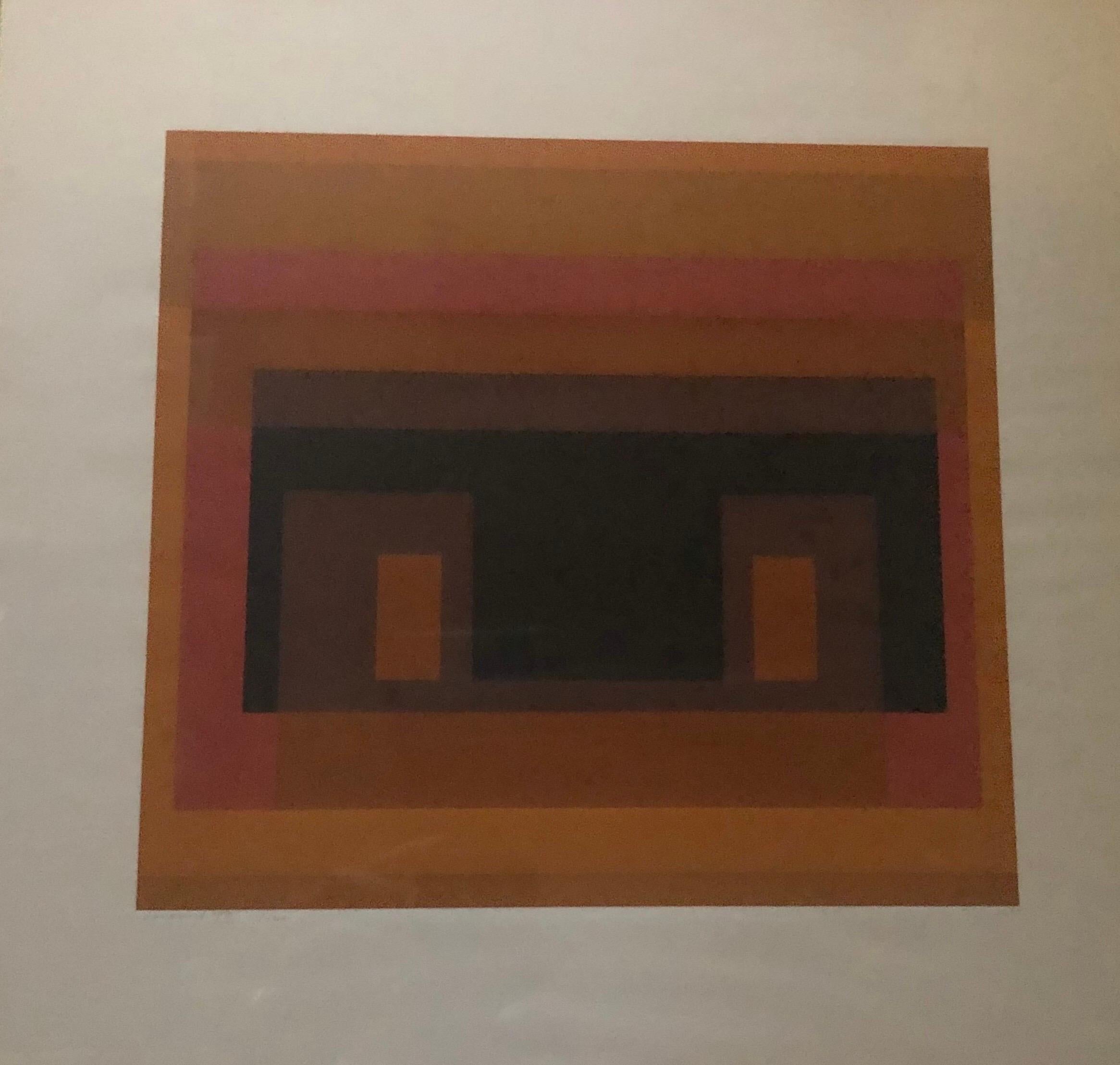 American Abstract Serigraph Entitled 