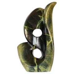 Abstract Serpentine / Leopard Stone Sculpture by Shona artist Peter Chidzonga