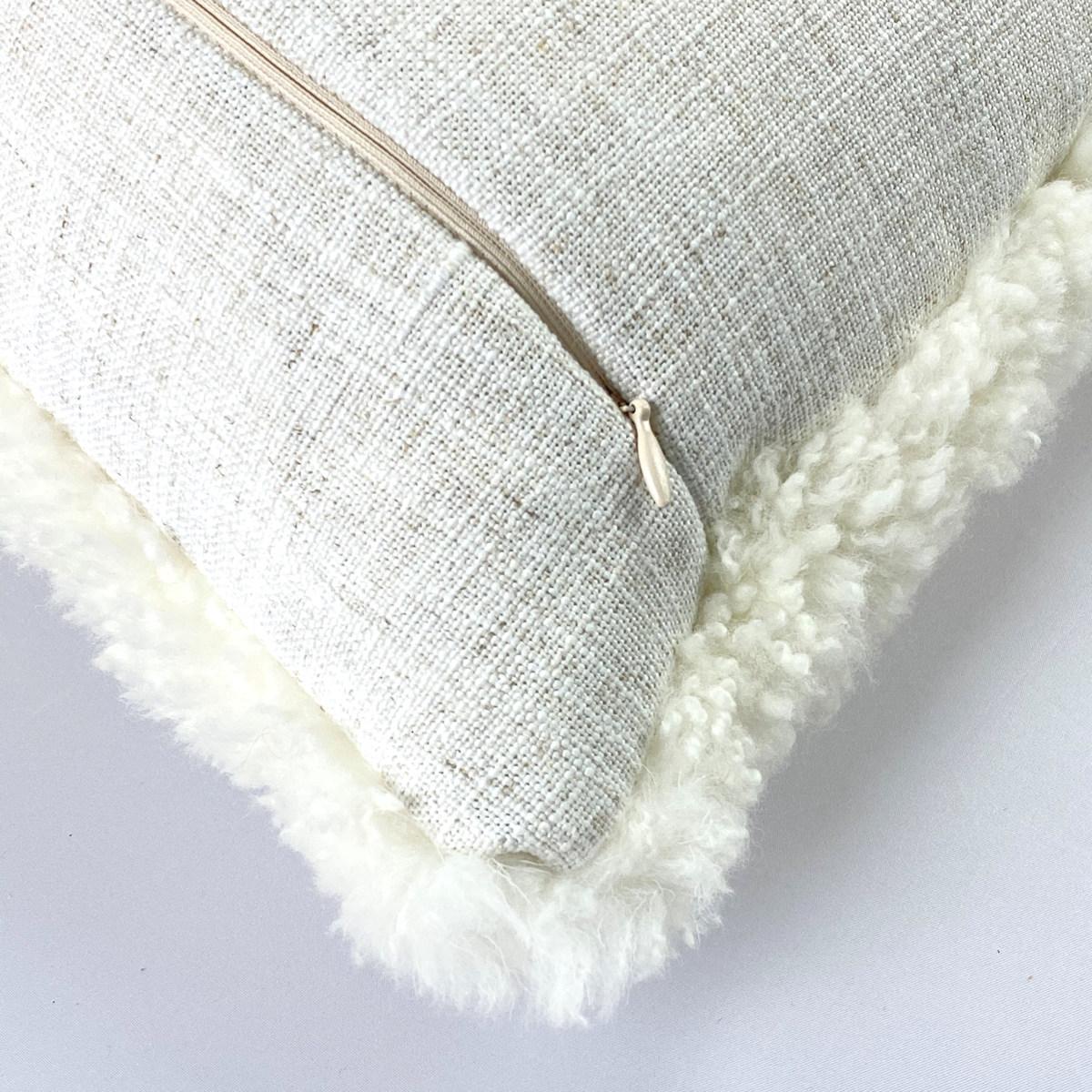Contemporary Boucle Pillow - Abstract Stone 20x20