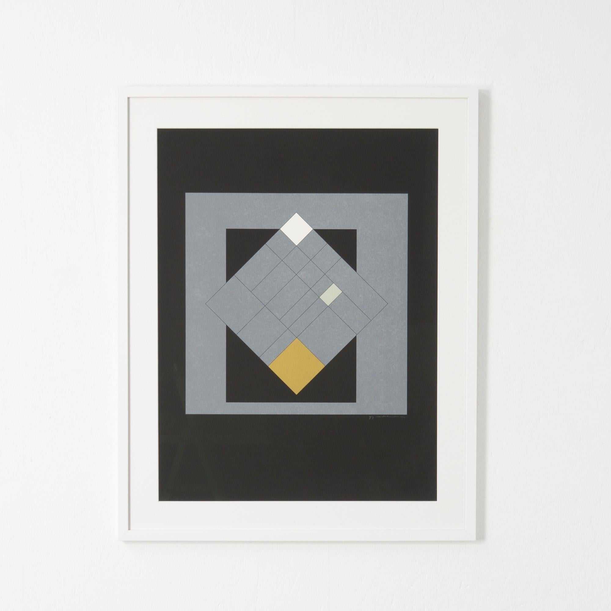Abstract Silkscreen by Guy Vandenbranden, 1978, 67/150 For Sale