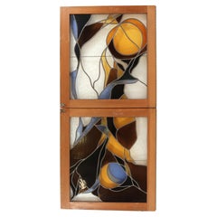 Abstract Stained-Glass Panel Window Set