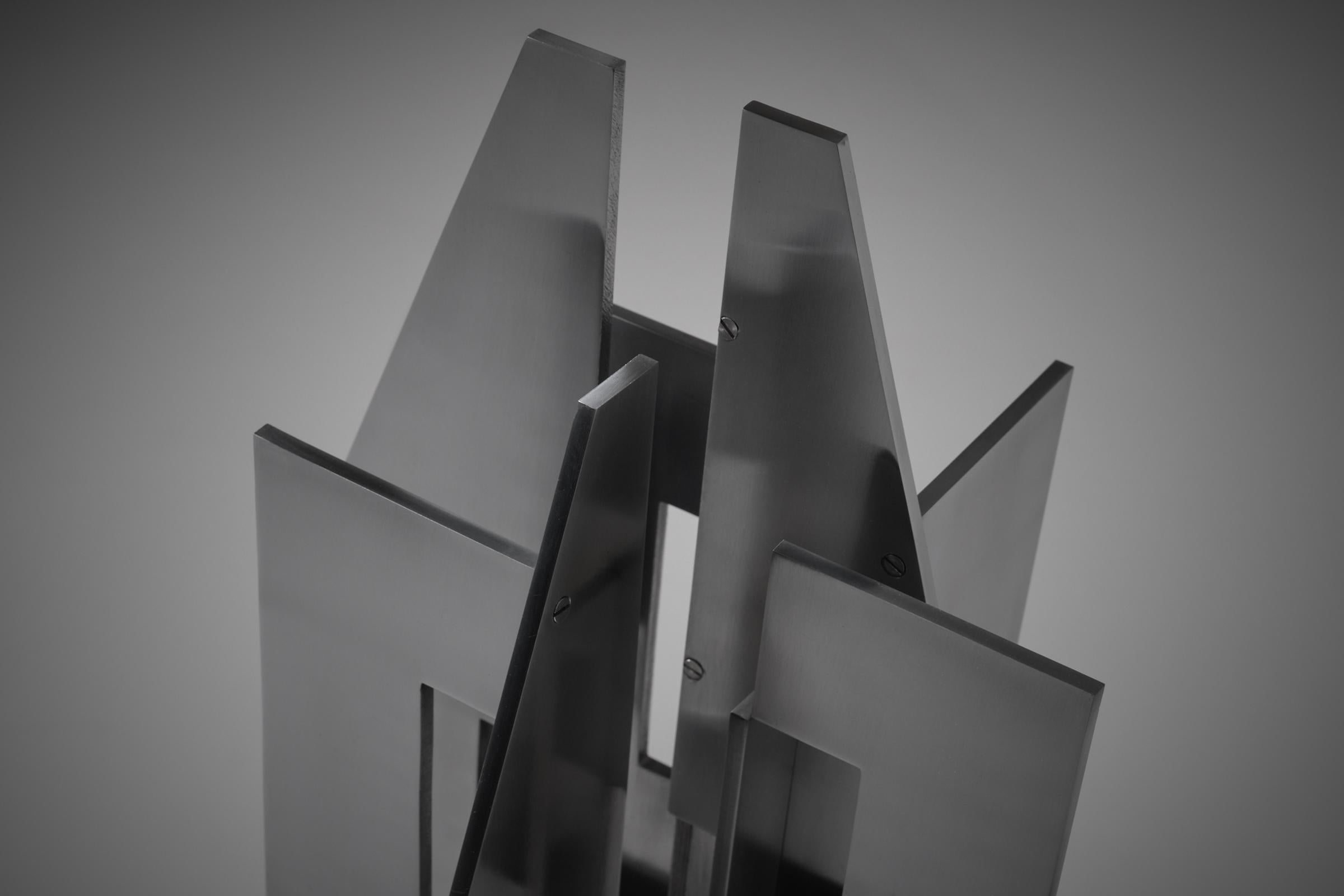Mid-Century Modern Abstract Stainless Steel Sculpture by Will Tweehuysen, 1960s