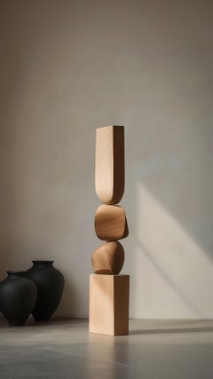 Art abstrait sur pied en Wood par Joel Escalona Still Stand No140