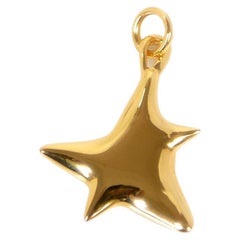 Abstract Star Necklace, 18 Carat Gold Plated Recycled Silver 