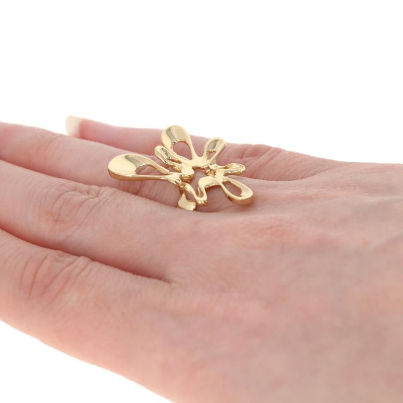 Abstract Statement Ring, 18k Yellow Gold Women's Italy 4