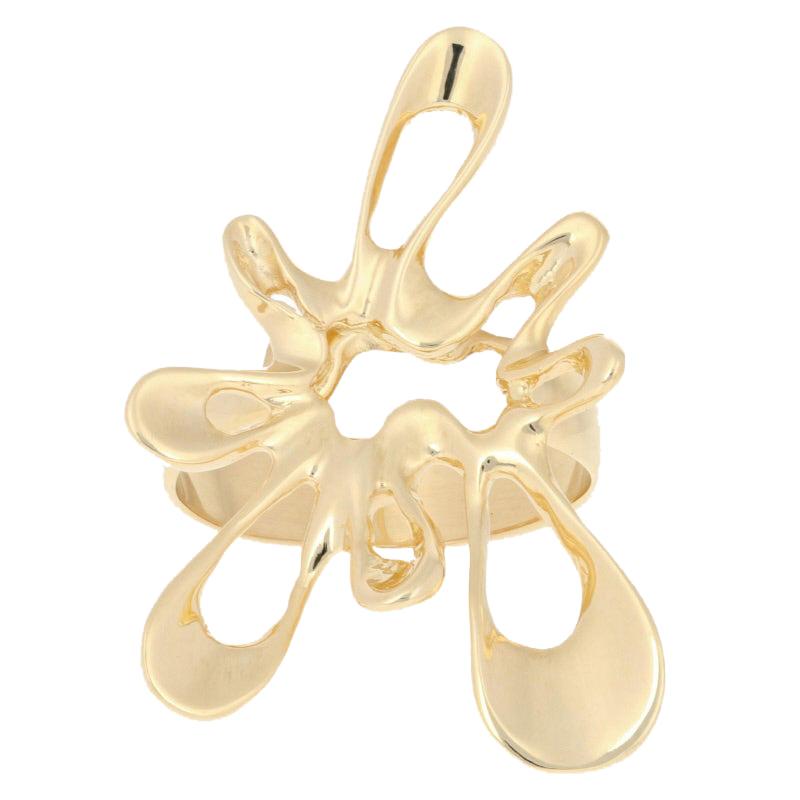 Abstract Statement Ring, 18k Yellow Gold Women's Italy