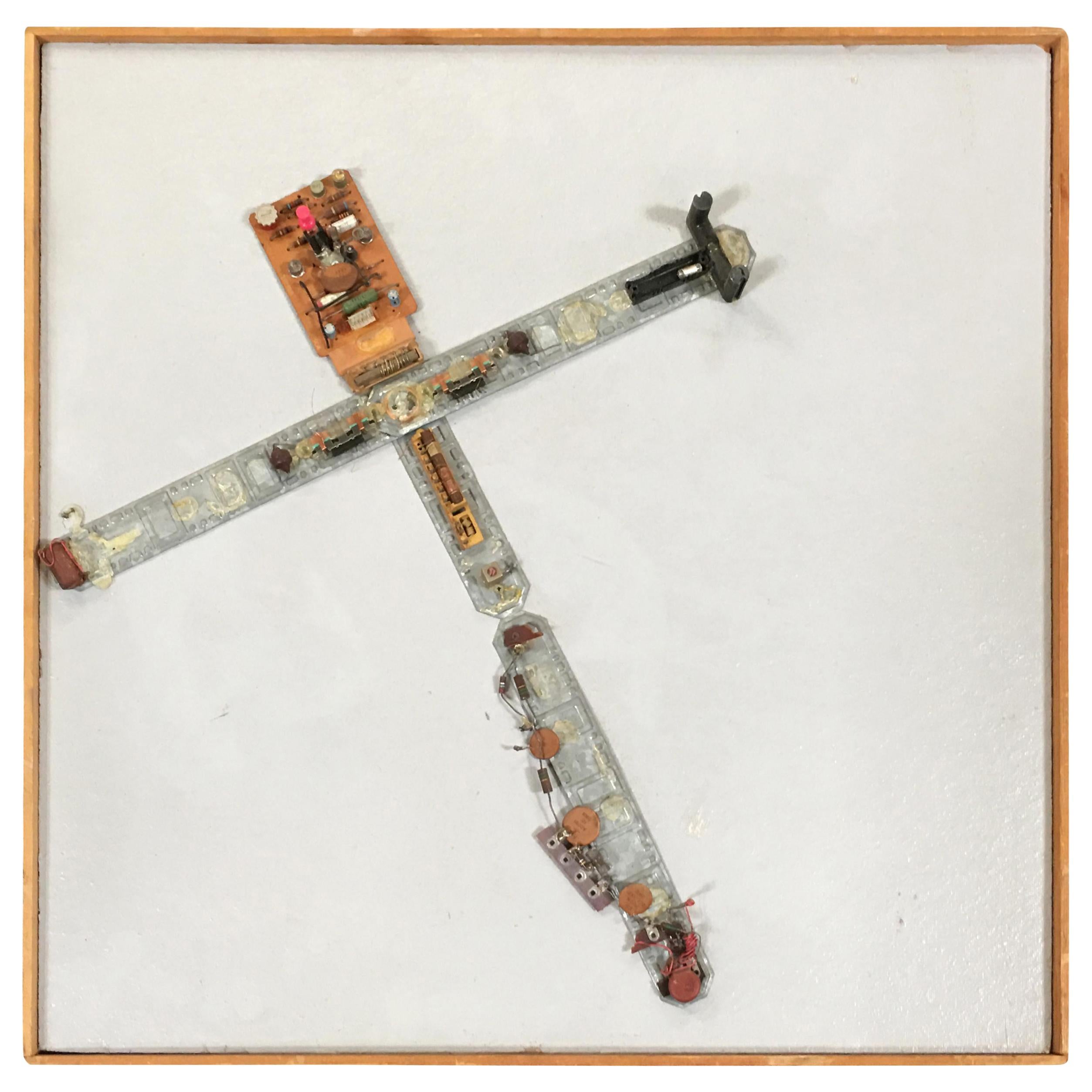 Abstract "Stations of The Cross" Untitled 4 Artography Wall Sculpture by Pasqual For Sale