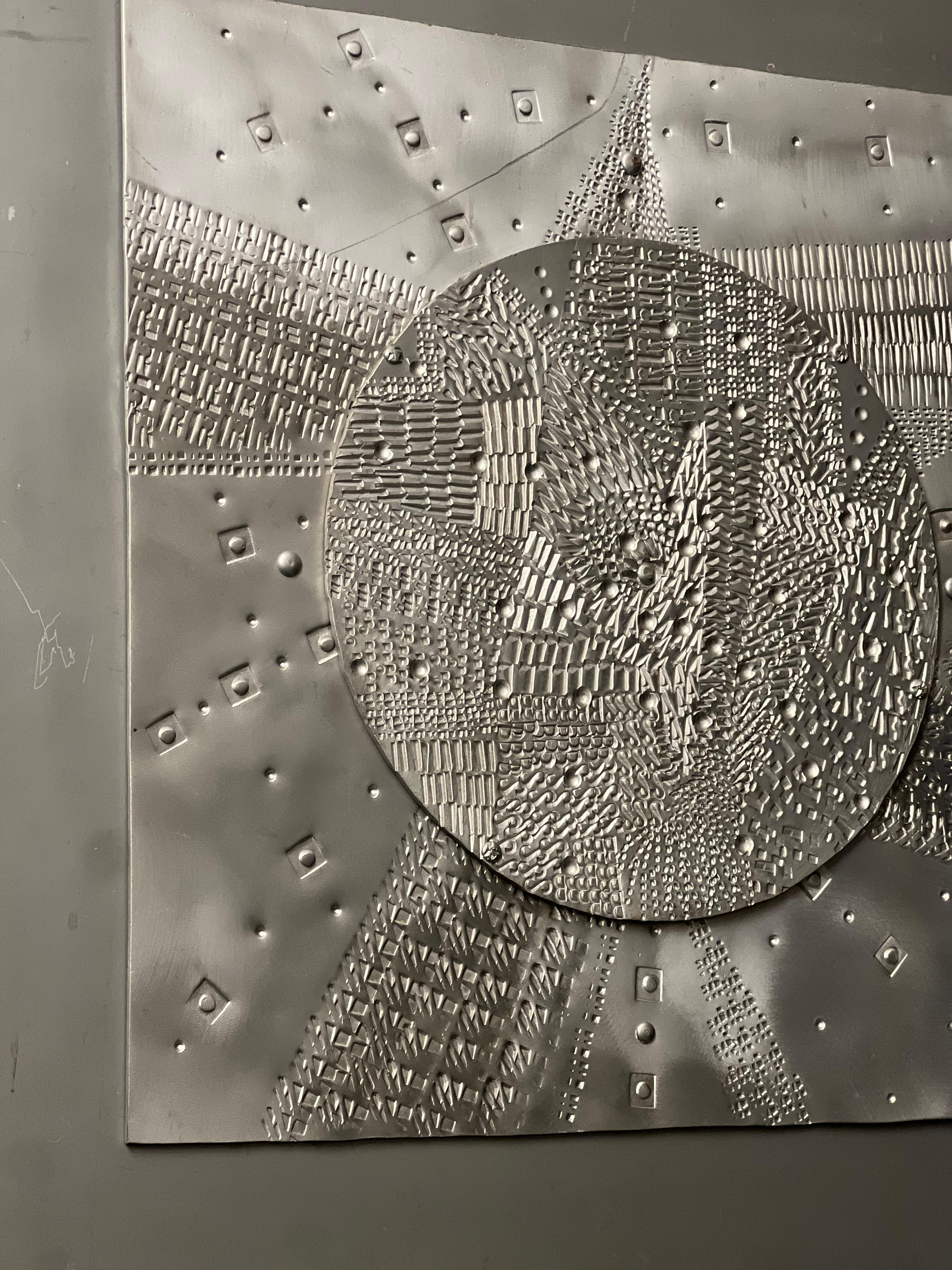 Abstract aluminum  Sculpture artwork  by Lino Tiné For Sale 1