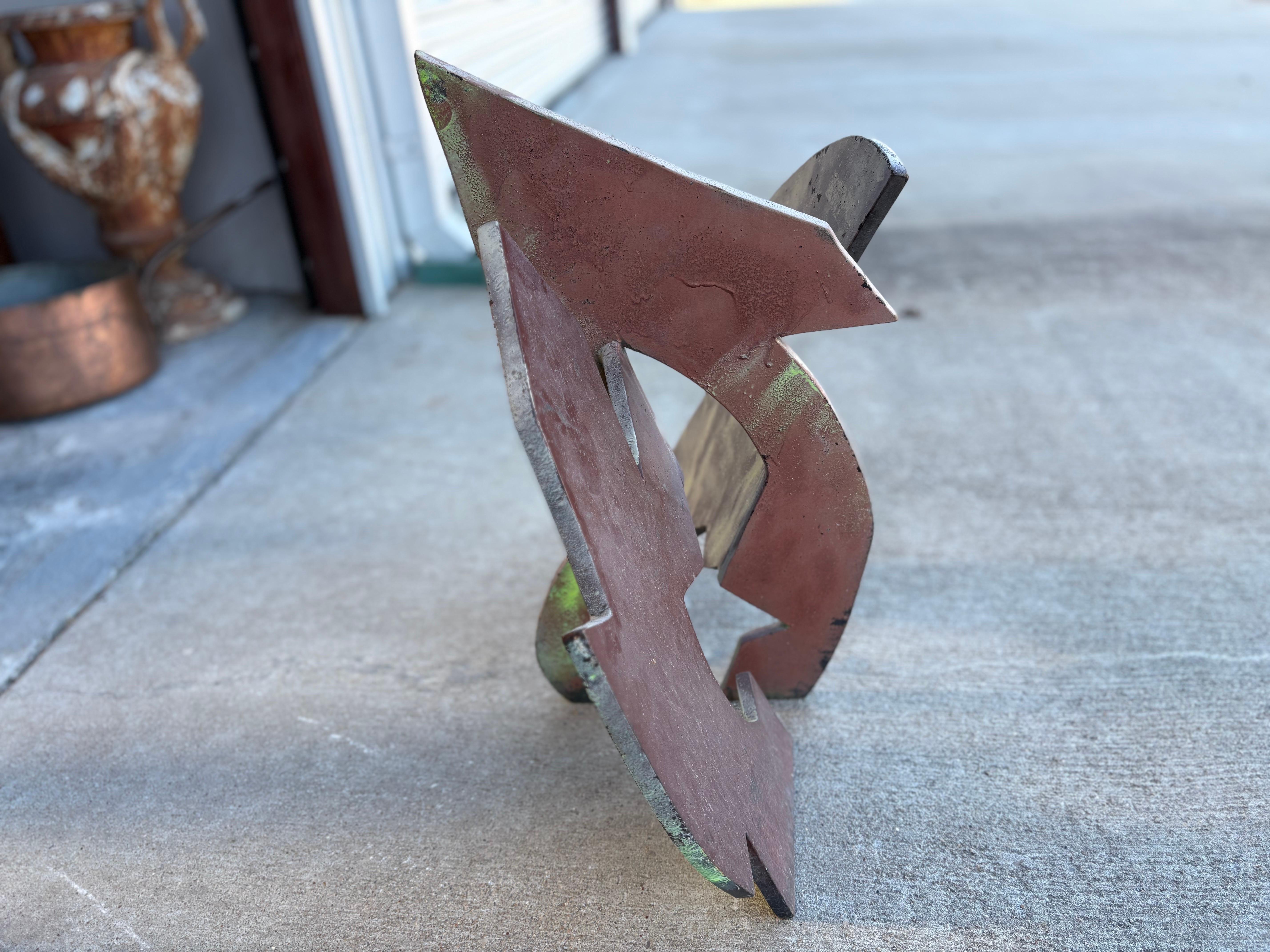 Scultura astratta in acciaio in vendita 3