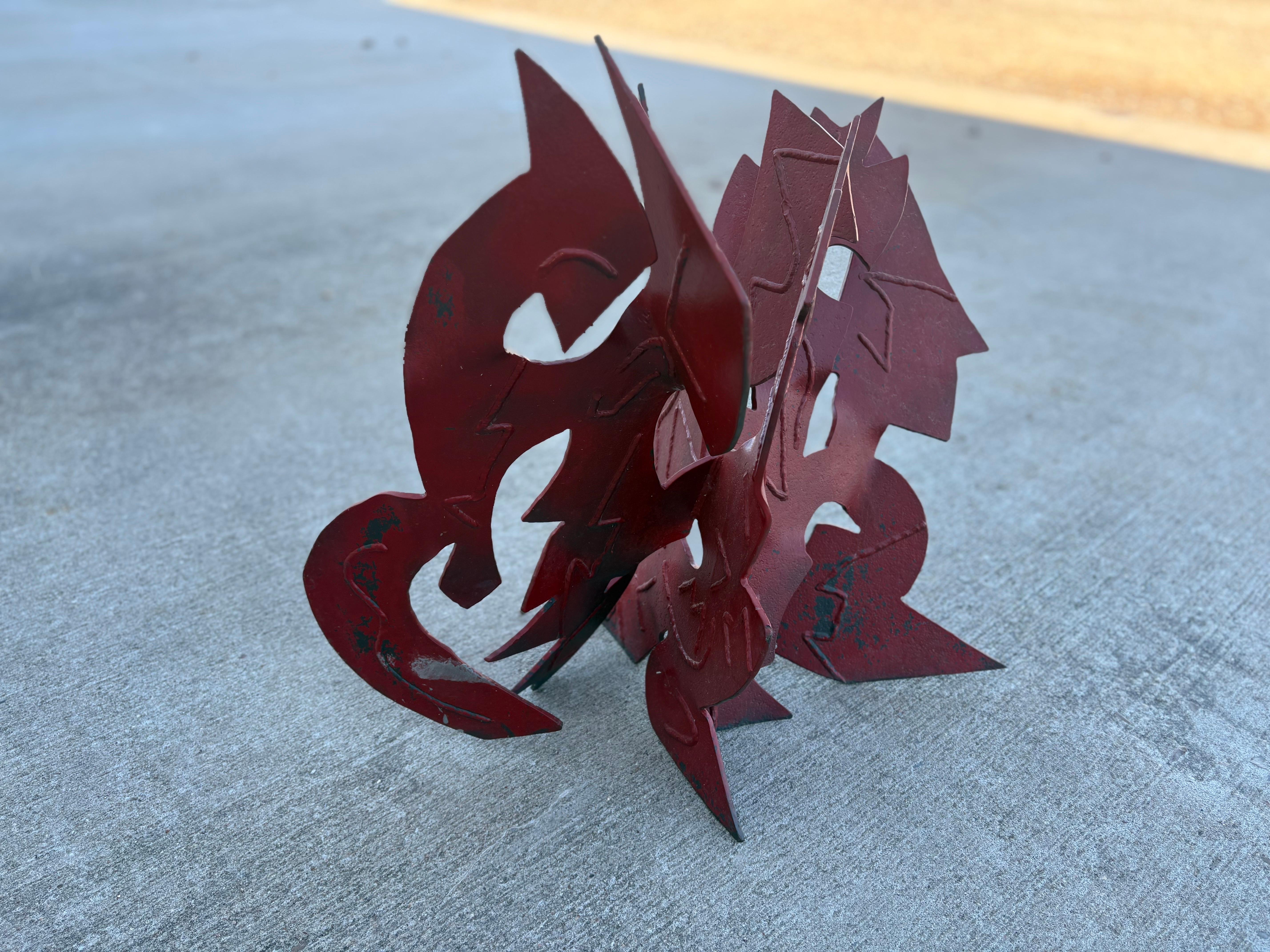 Scultura astratta in acciaio in vendita 3