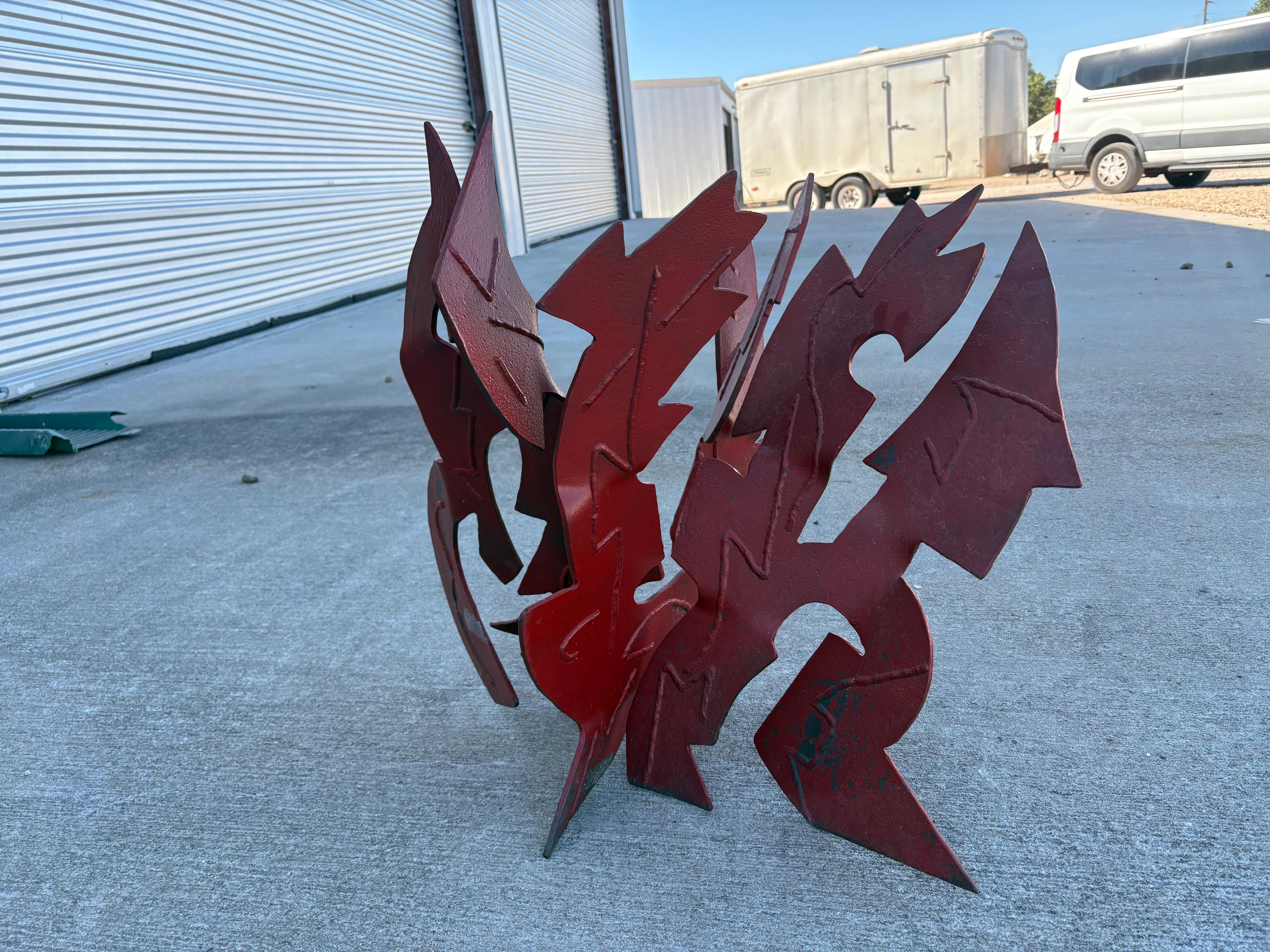 Americano Scultura astratta in acciaio in vendita