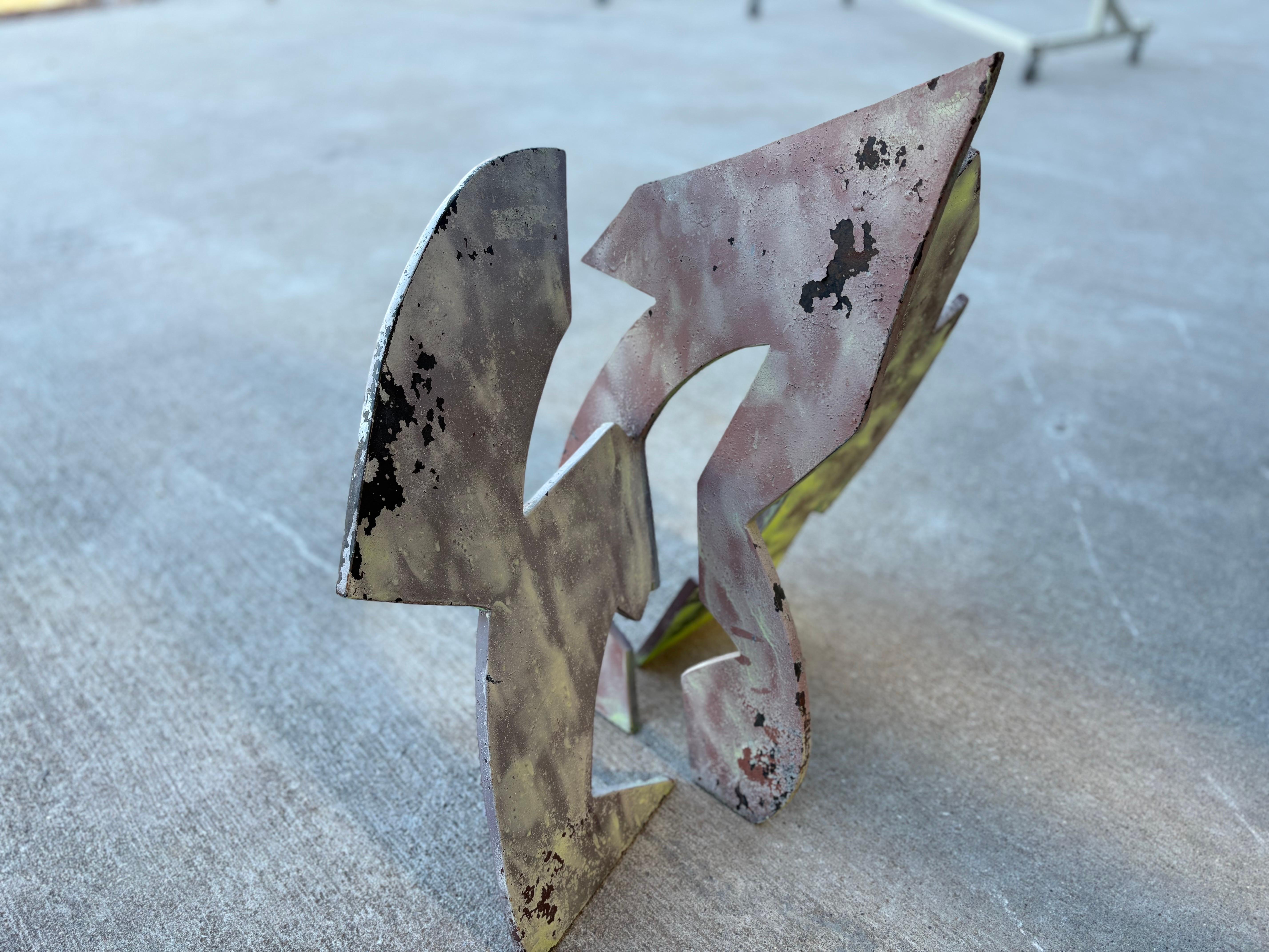 XX secolo Scultura astratta in acciaio in vendita