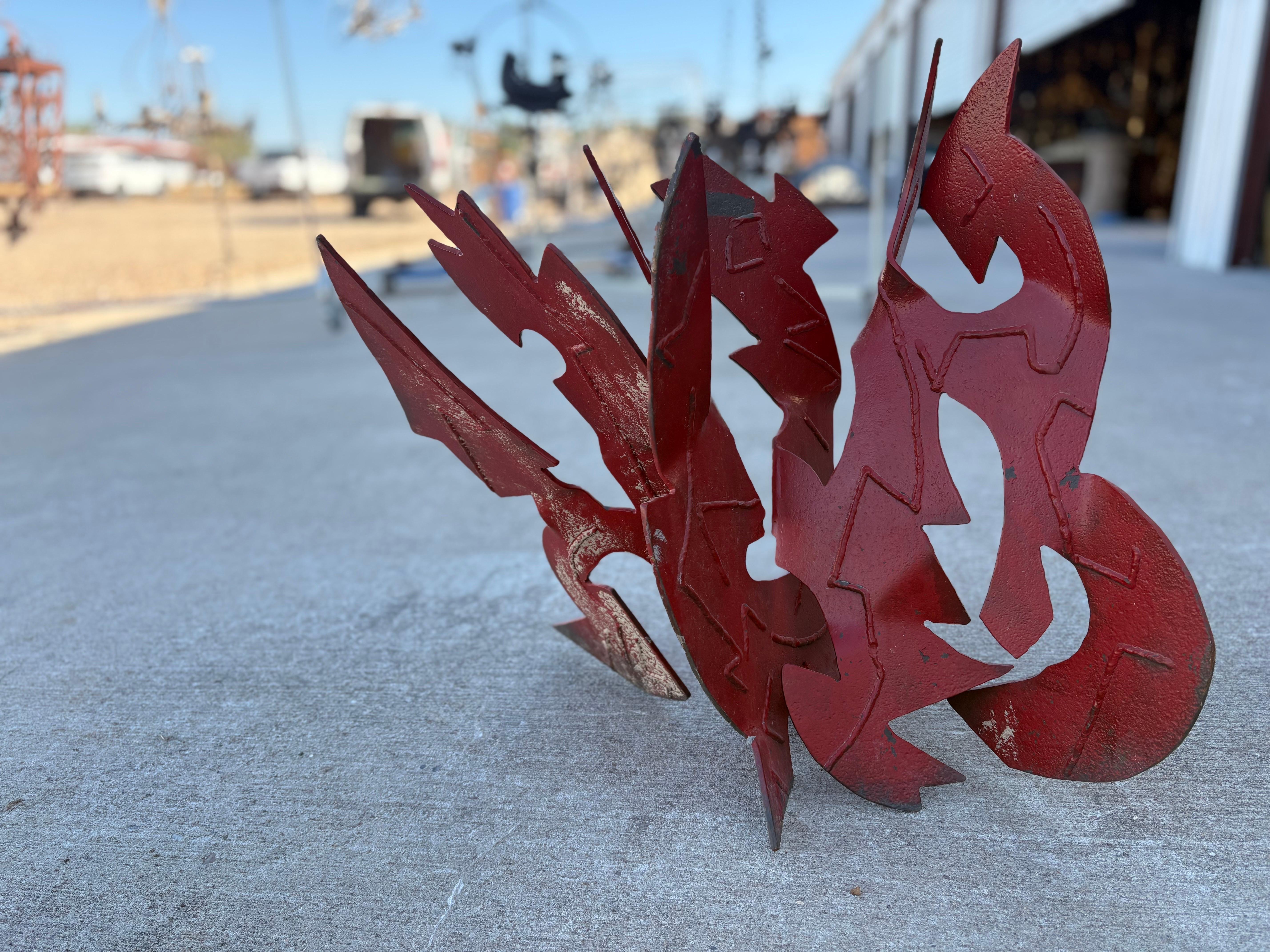 XX secolo Scultura astratta in acciaio in vendita