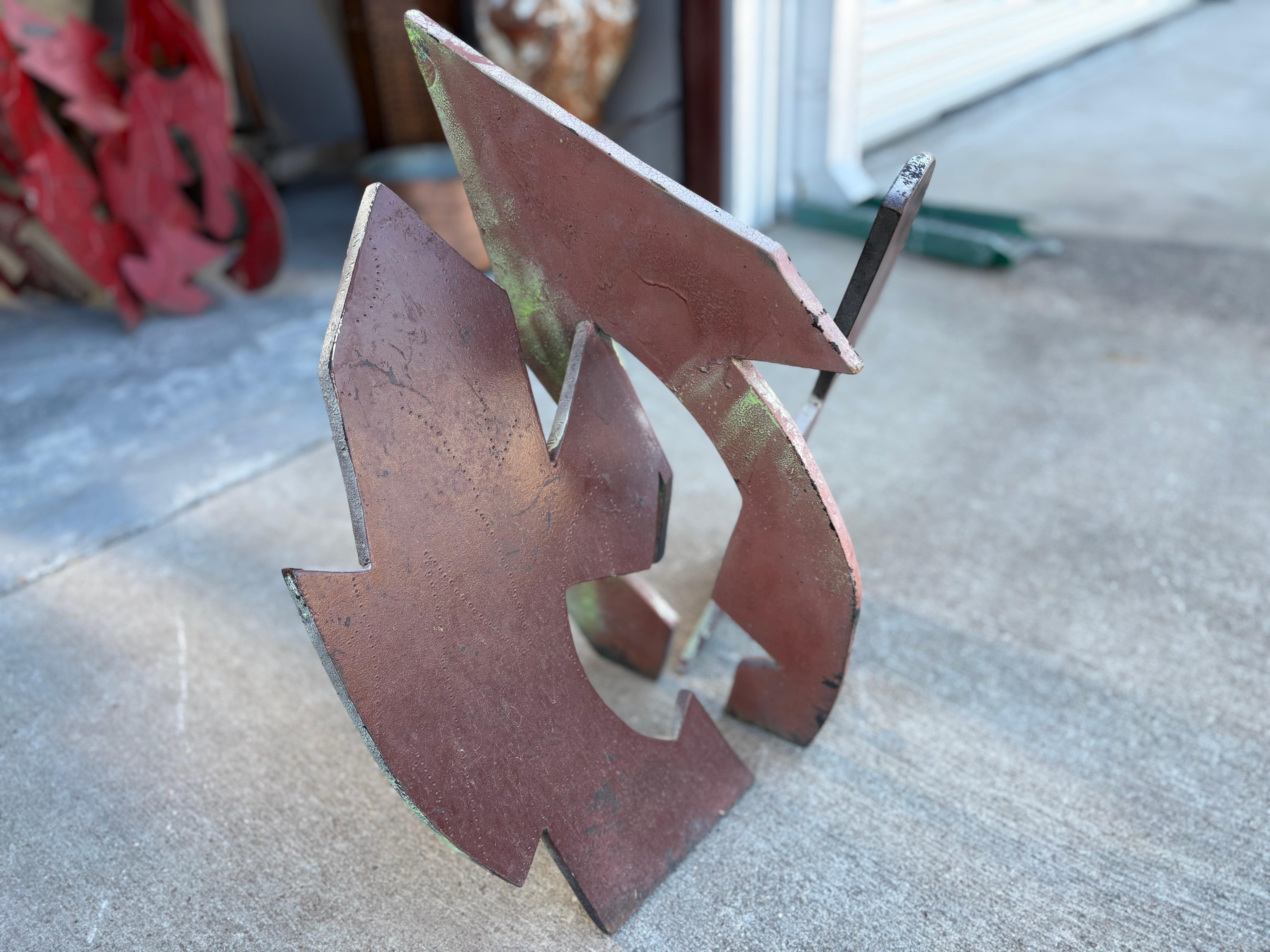 Scultura astratta in acciaio in vendita 1