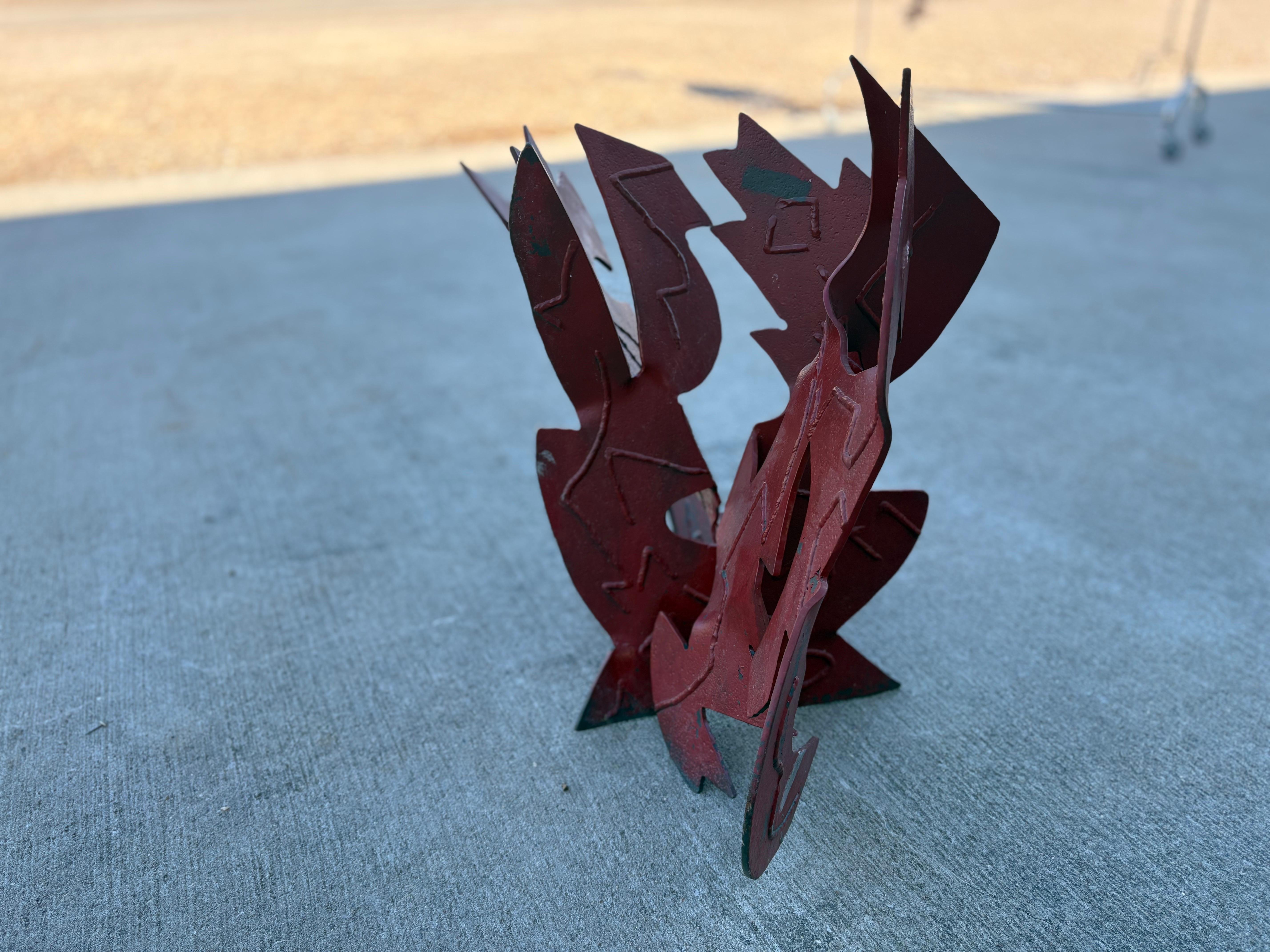 Scultura astratta in acciaio in vendita 1