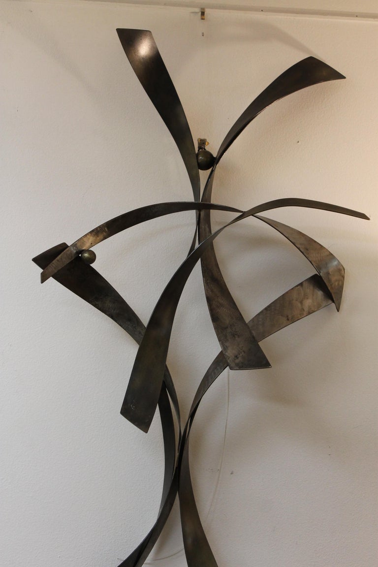 Abstract Steel Wall Sculpture at 1stDibs