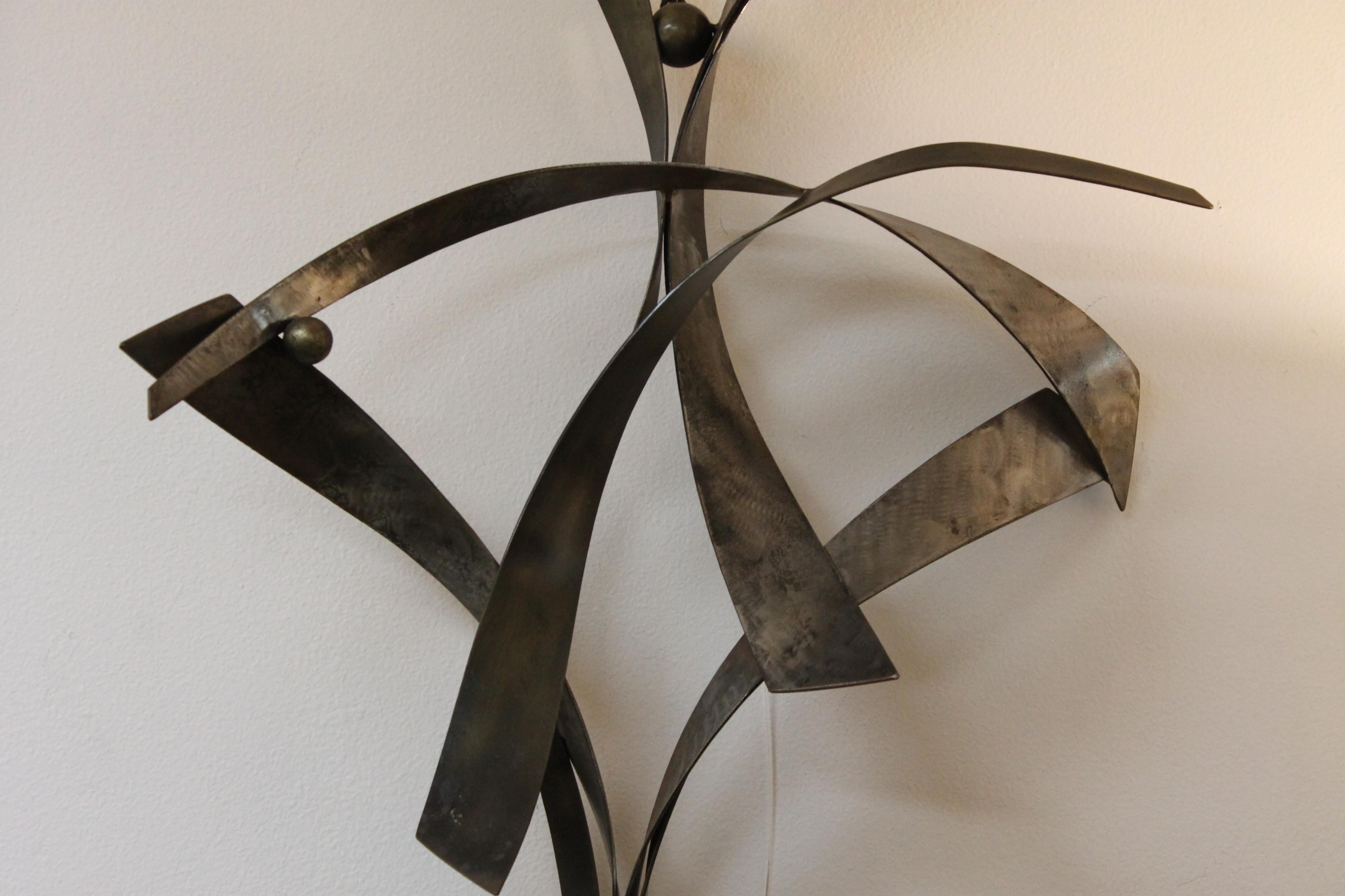 American Abstract Steel Wall Sculpture