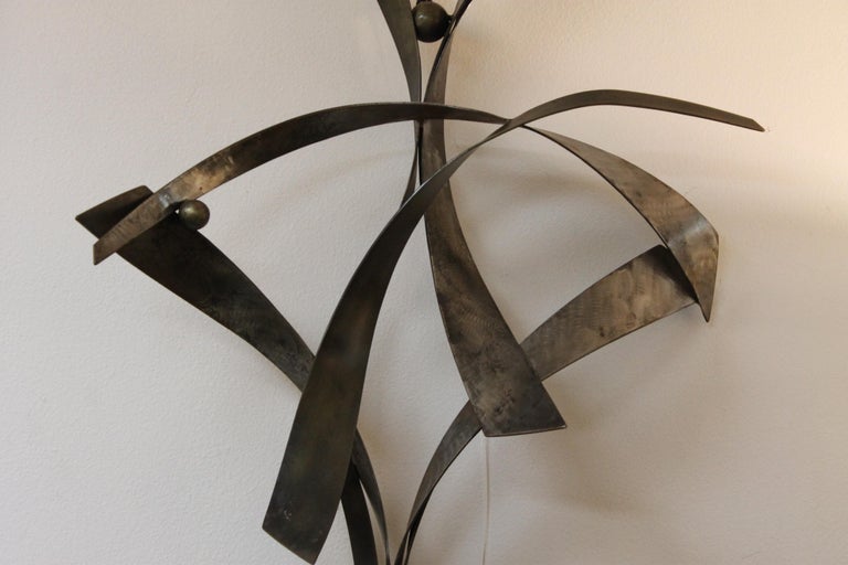 Abstract Steel Wall Sculpture at 1stDibs