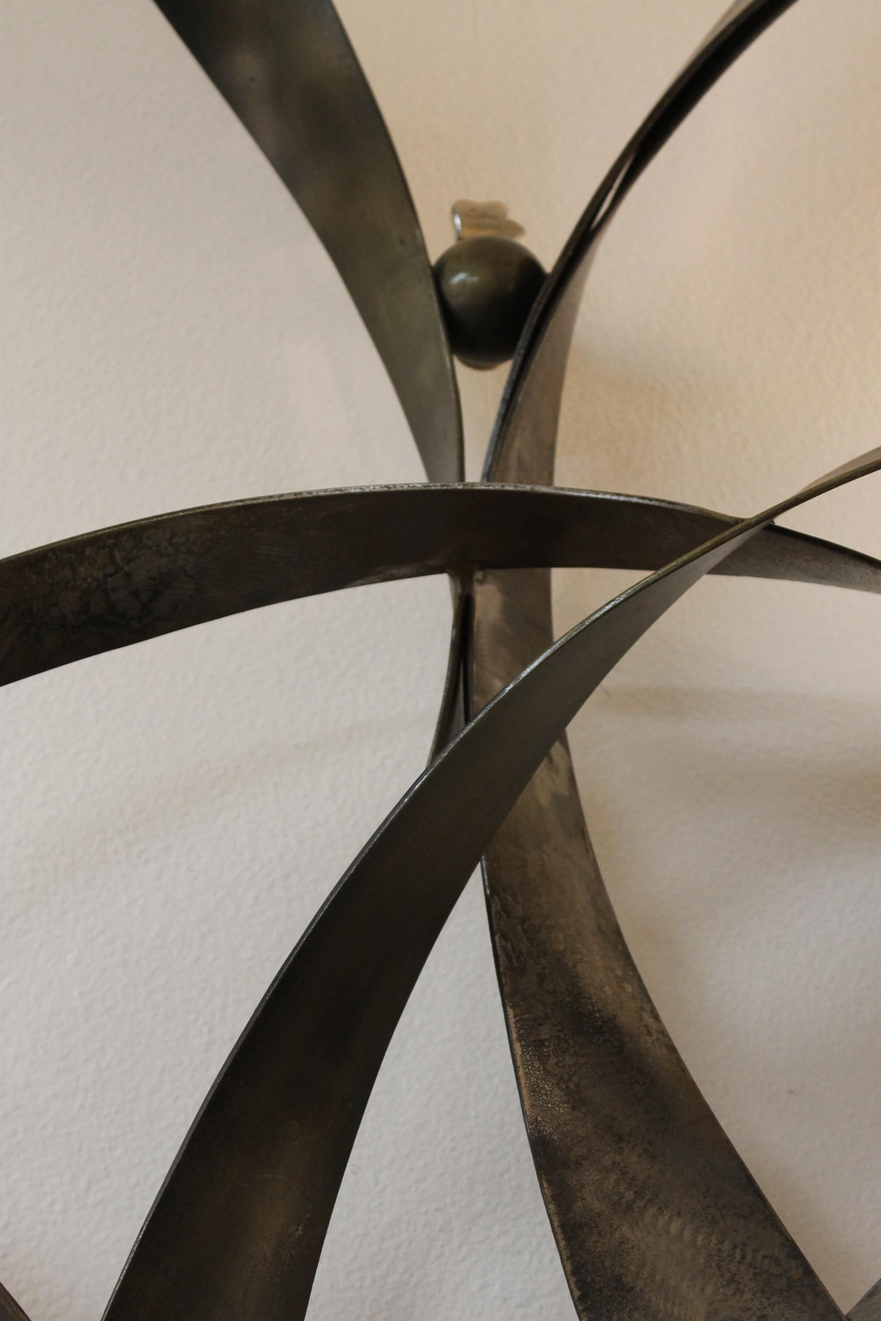 Late 20th Century Abstract Steel Wall Sculpture
