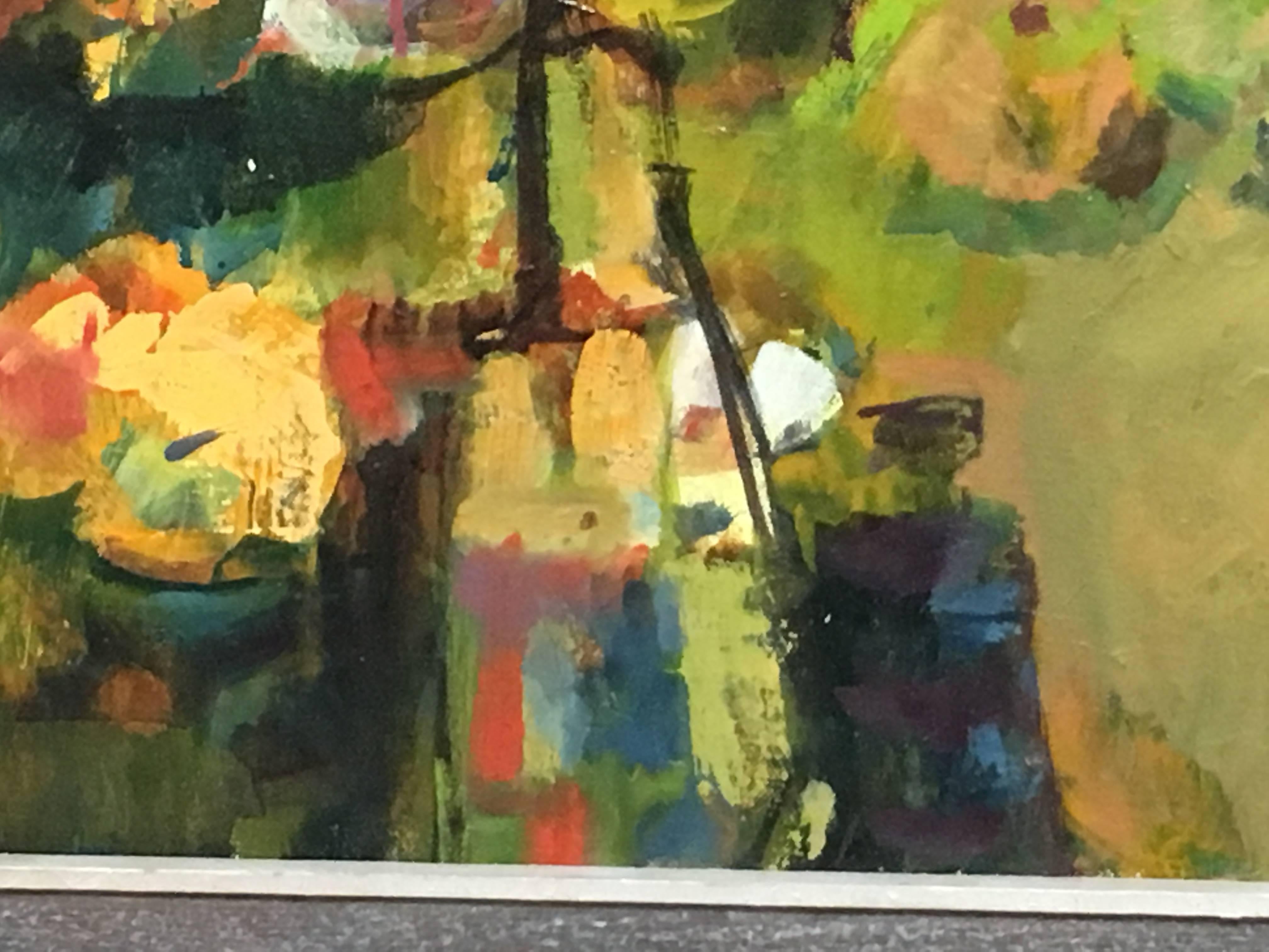 Abstract Still Life Signed Johnson, 1963 In Excellent Condition In Denton, TX