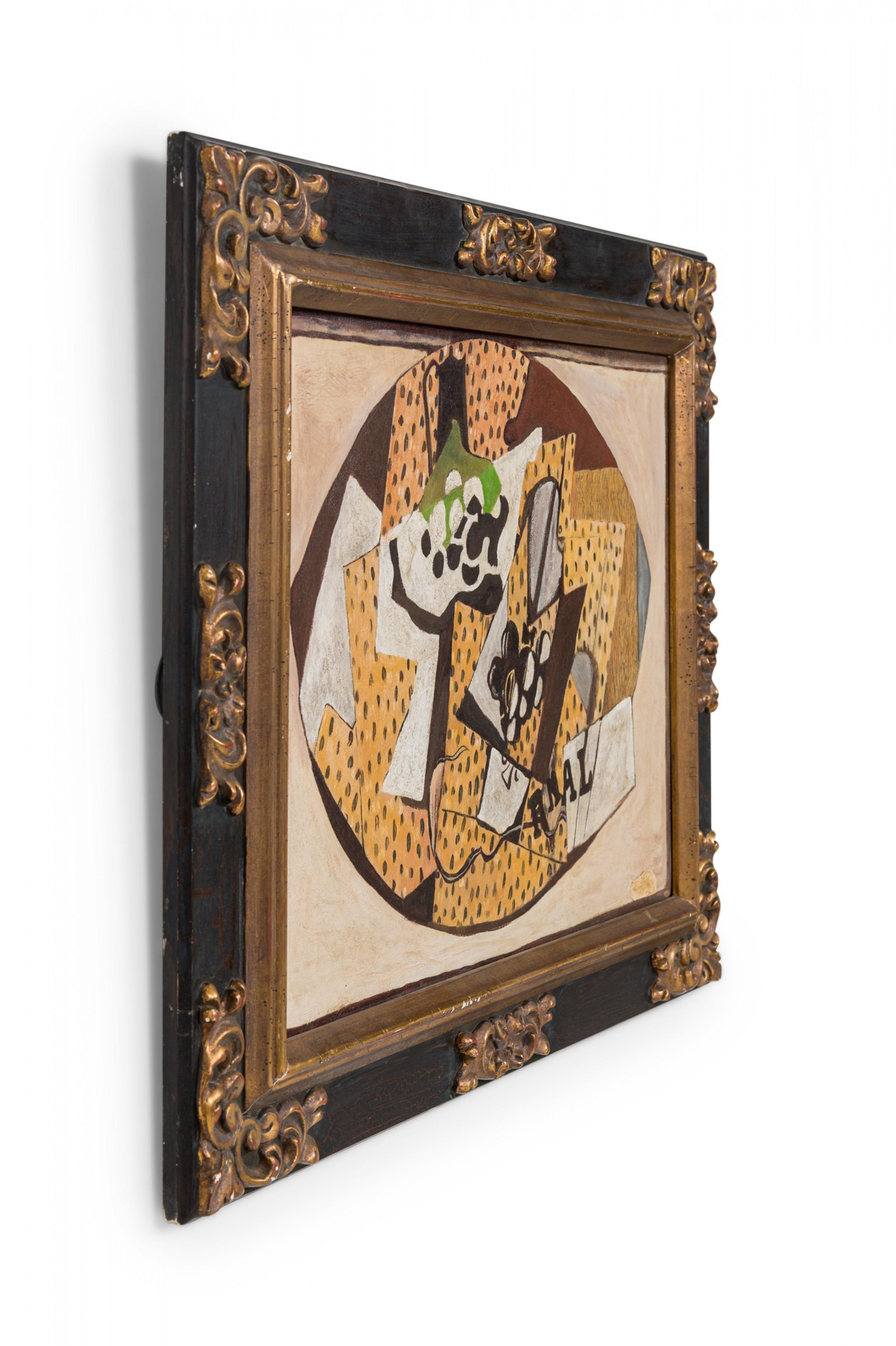 Copy of an abstract painting by Braque titled: 