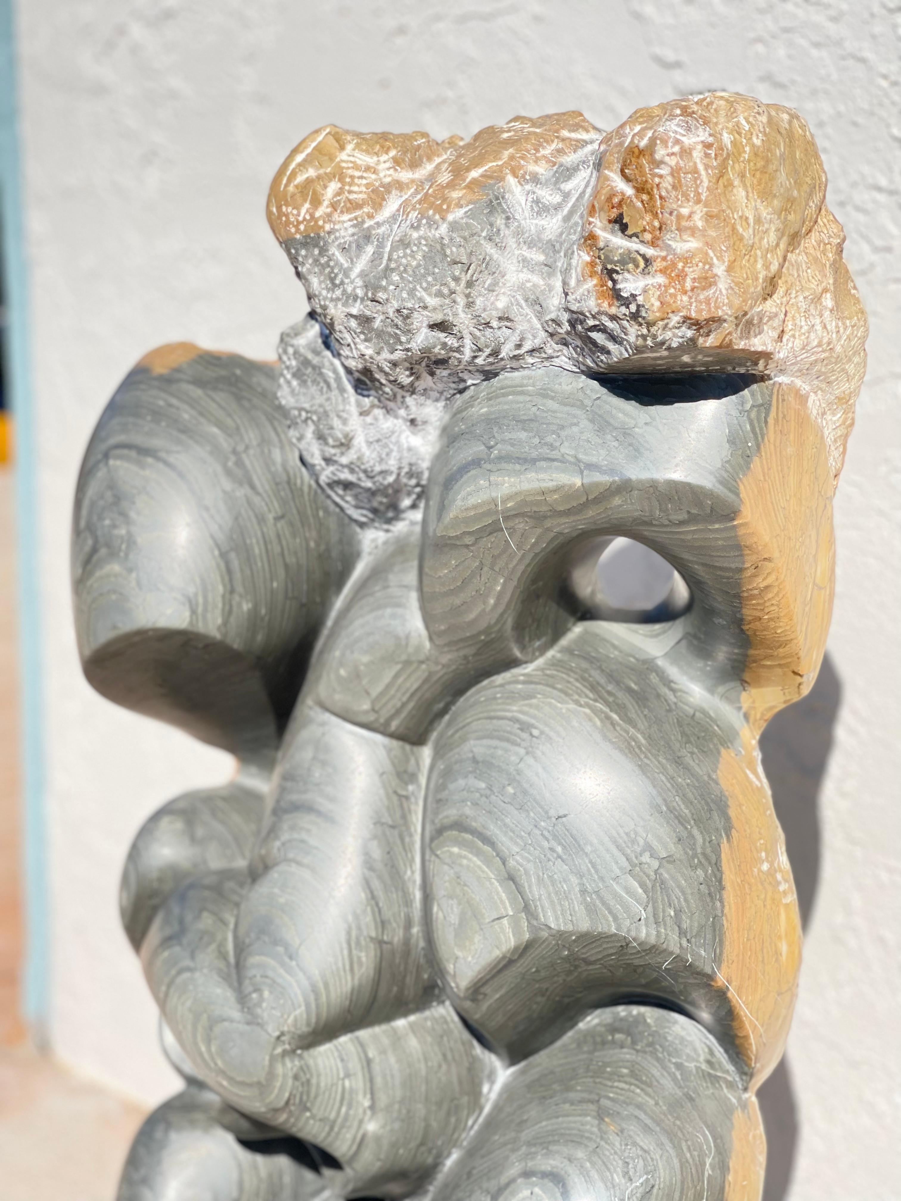 Abstract Stone Sculpture In Good Condition In Jupiter, FL