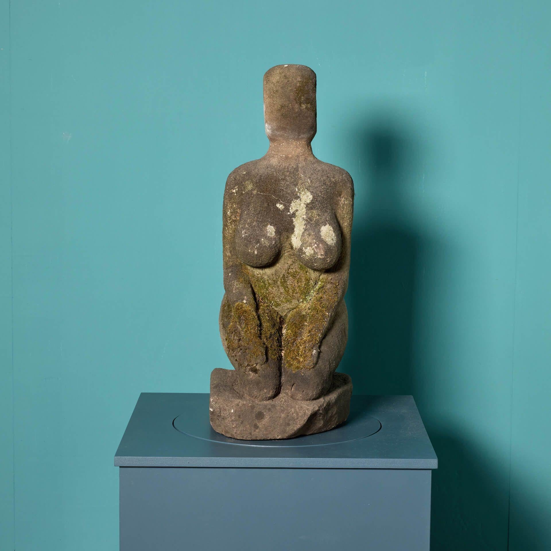 Abstract Stone Sculpture of a Female Form In Good Condition For Sale In Wormelow, Herefordshire