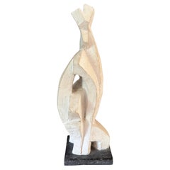 Abstract stone statue