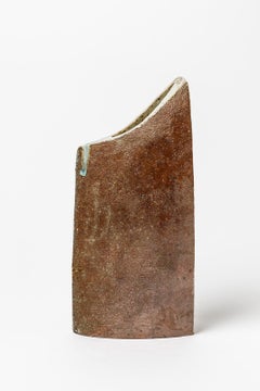 Abstract Stoneware Ceramic Vase by Claude Gaget Realised circa 1980 La Borne