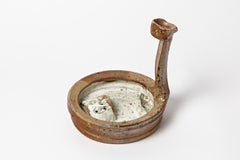 Vaso o vaso da fiori astratto in ceramica di Jean Linard La Borne