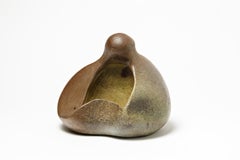 Scultura astratta in gres di La Borne Potters, 1970 circa, firmata