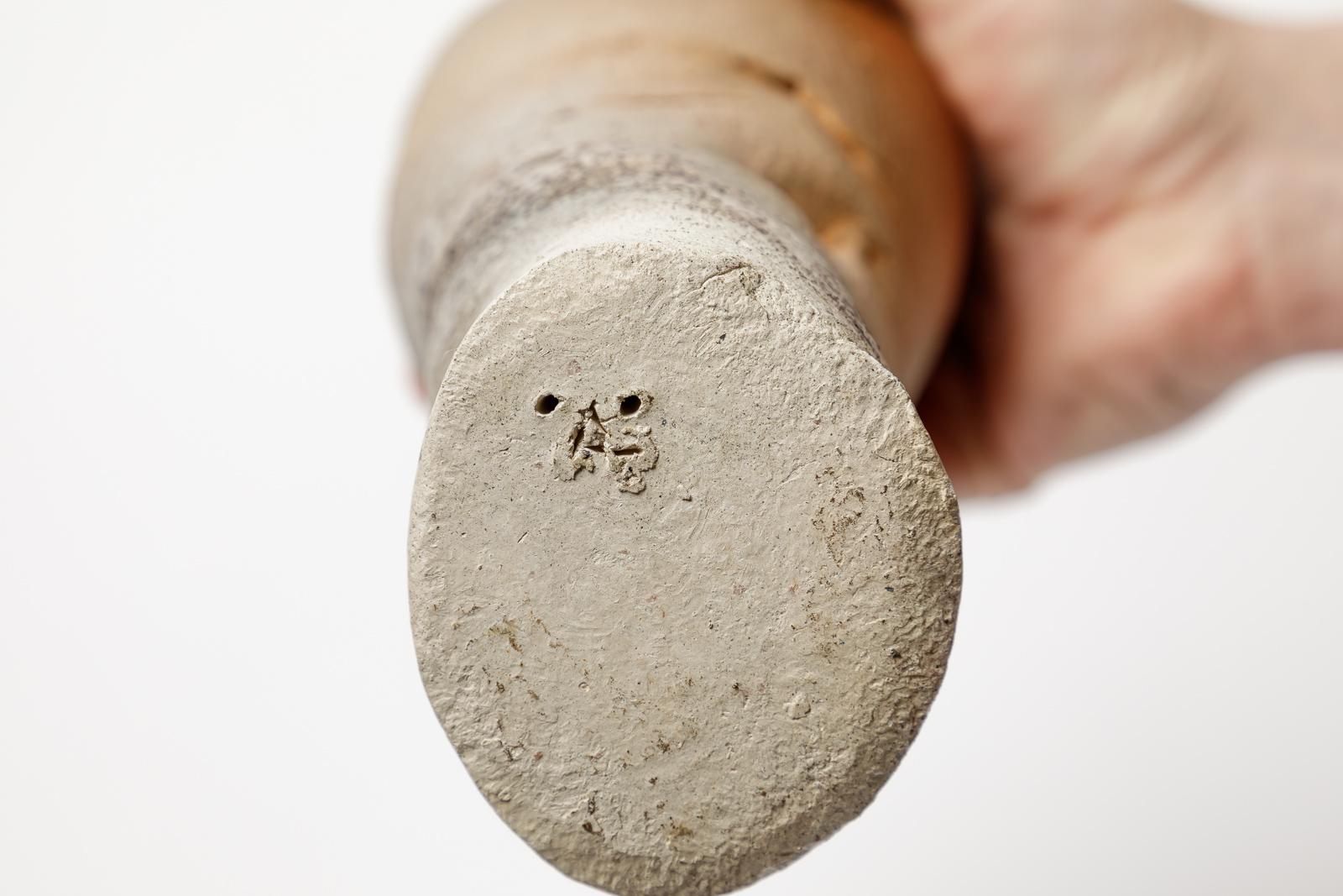Abstract stoneware woodfiring ceramic sculpture by ATOI La Borne circa 2010 In Excellent Condition For Sale In Neuilly-en- sancerre, FR