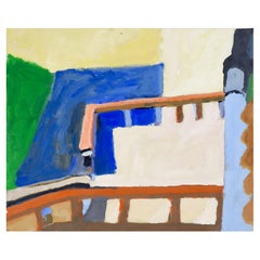Abstract Street View Painting by Marilyn Lanfear