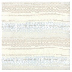 Teufelsstreifen-Teppich in den Farben Blaugrün und Blau „Forest Dusk“ von Doris Leslie Blau
