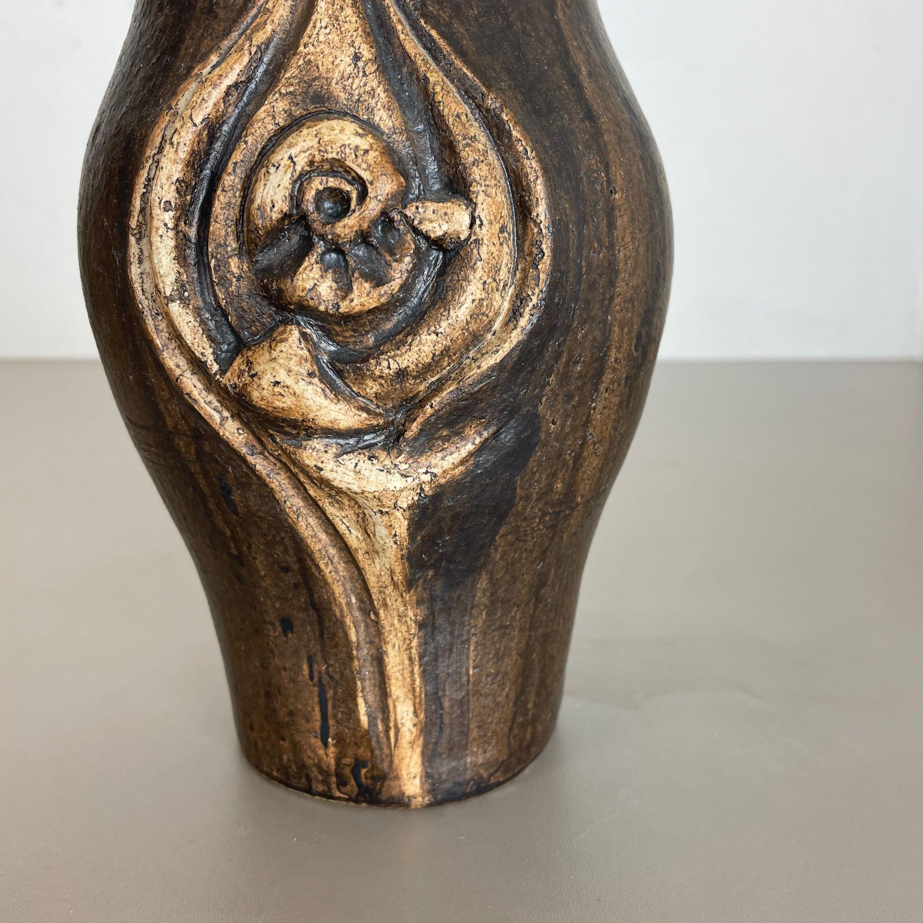 Ceramic Abstract Studio Pottery Vase 