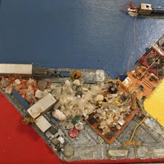 Carta da parati mista astratta "Sugar Plumb Fairly" di Pasqual Bettio