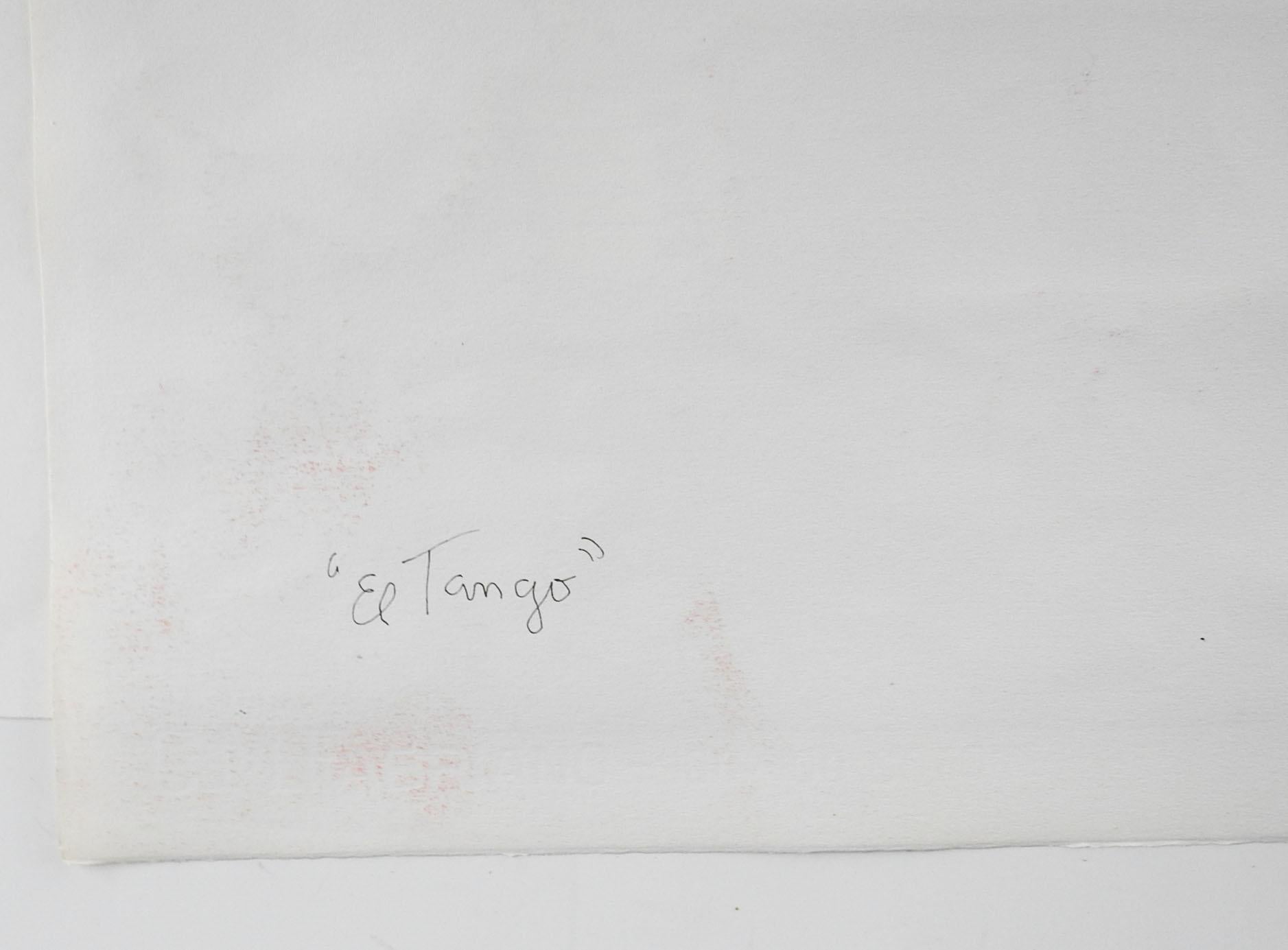 Figuras abstractas de tango de Benicio Núñez Pintura en Bueno estado para la venta en Seguin, TX