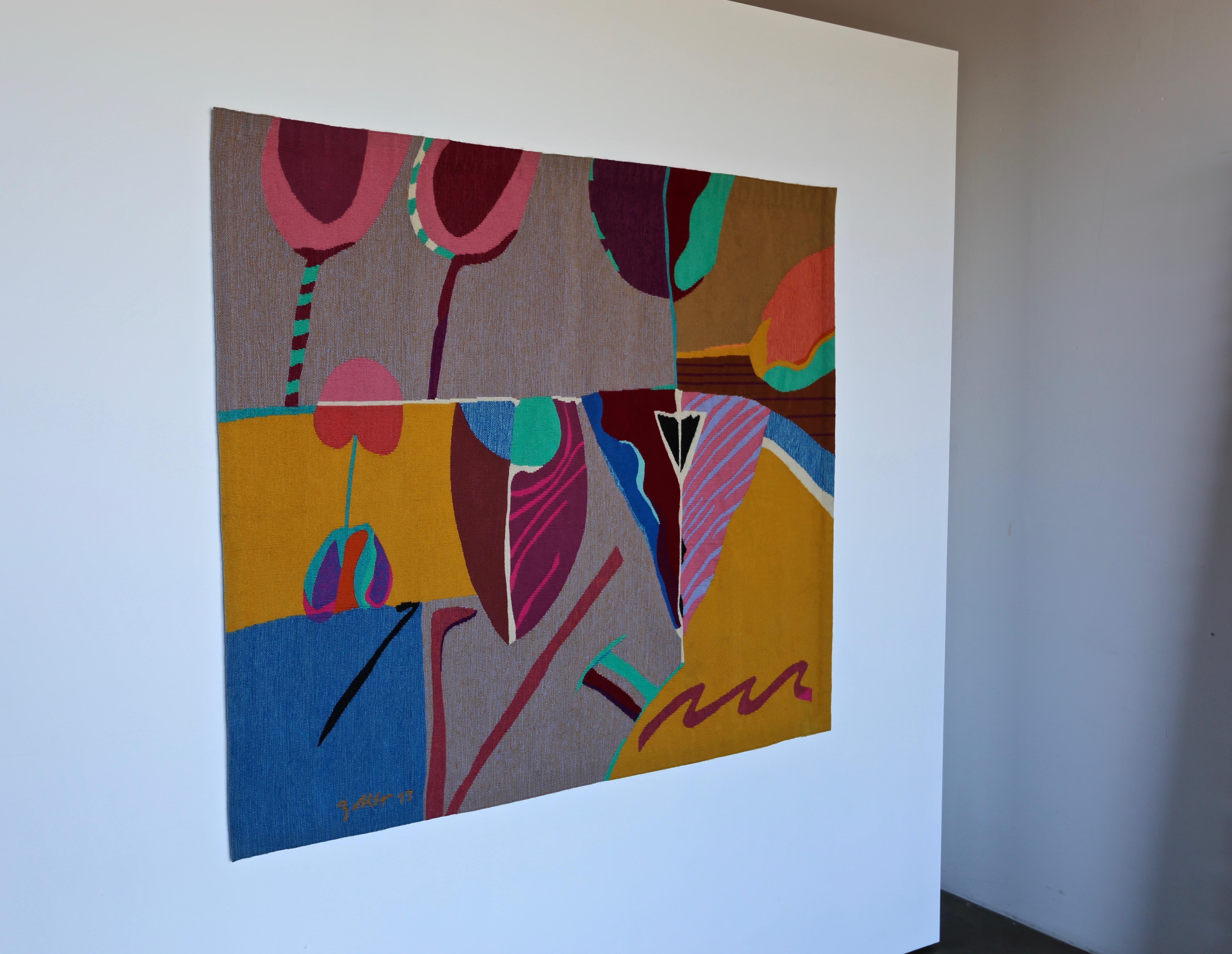 Abstract Modern Art tapestry by Steve Zoller.