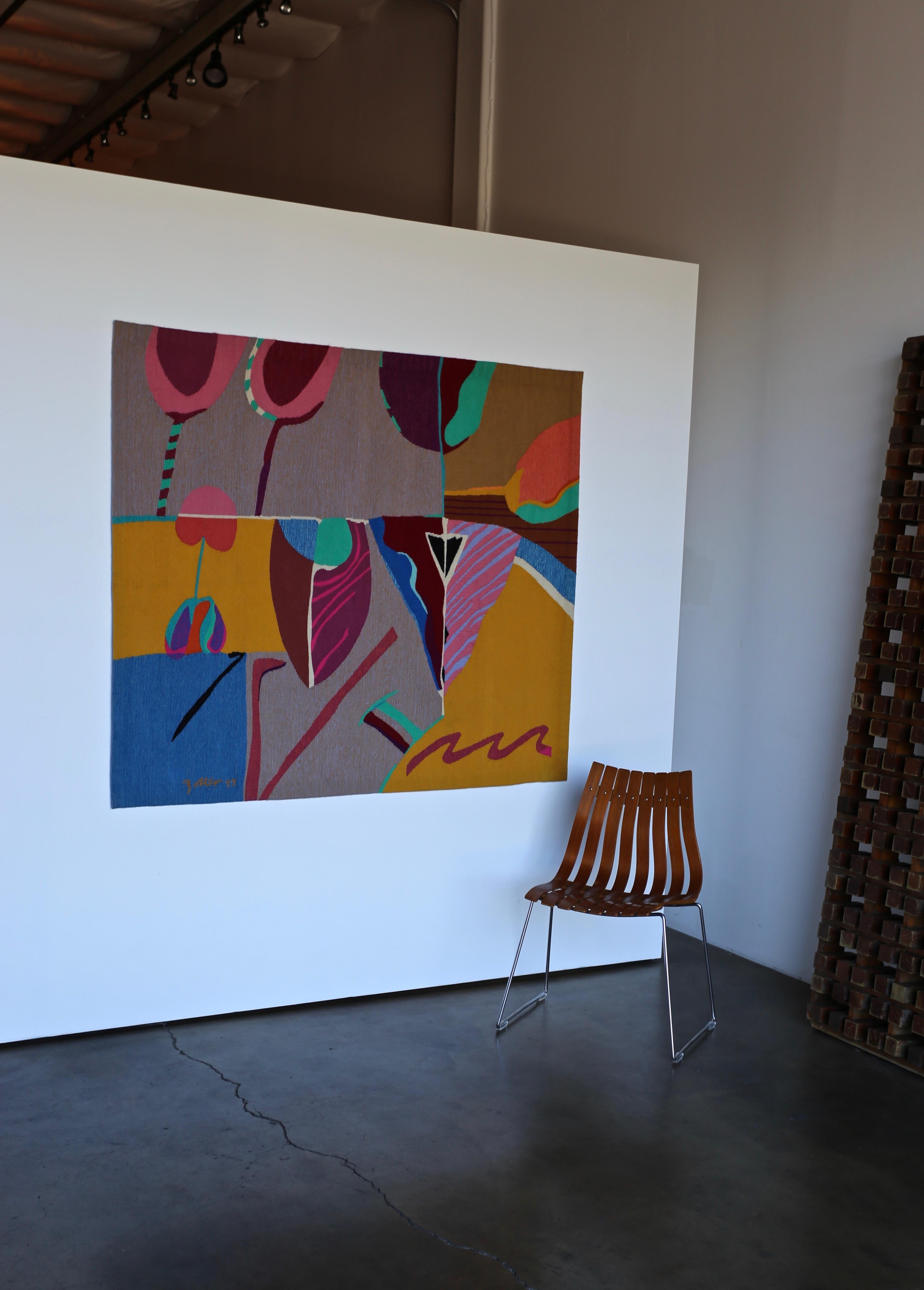 Abstract Tapestry by Steve Zoller In Good Condition In Costa Mesa, CA