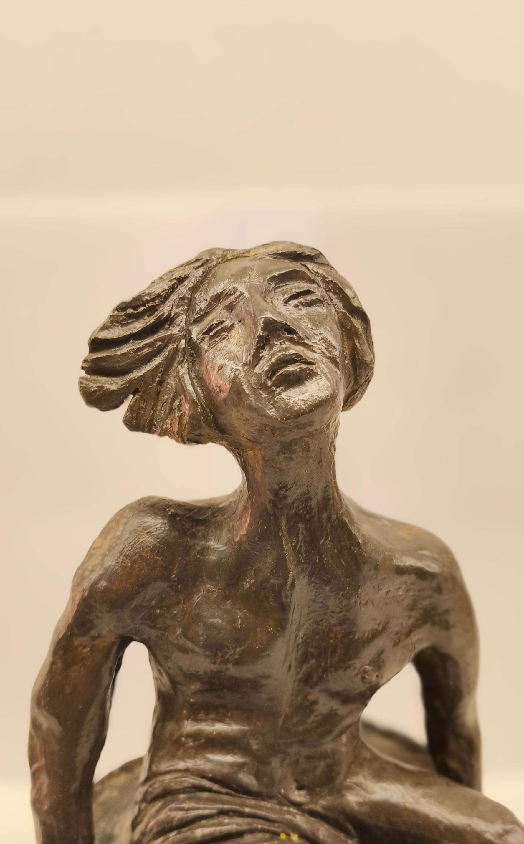 Scultura astratta in terracotta di Vassil Ivanof - firmata - anni '60 In condizioni buone in vendita a Paris, FR